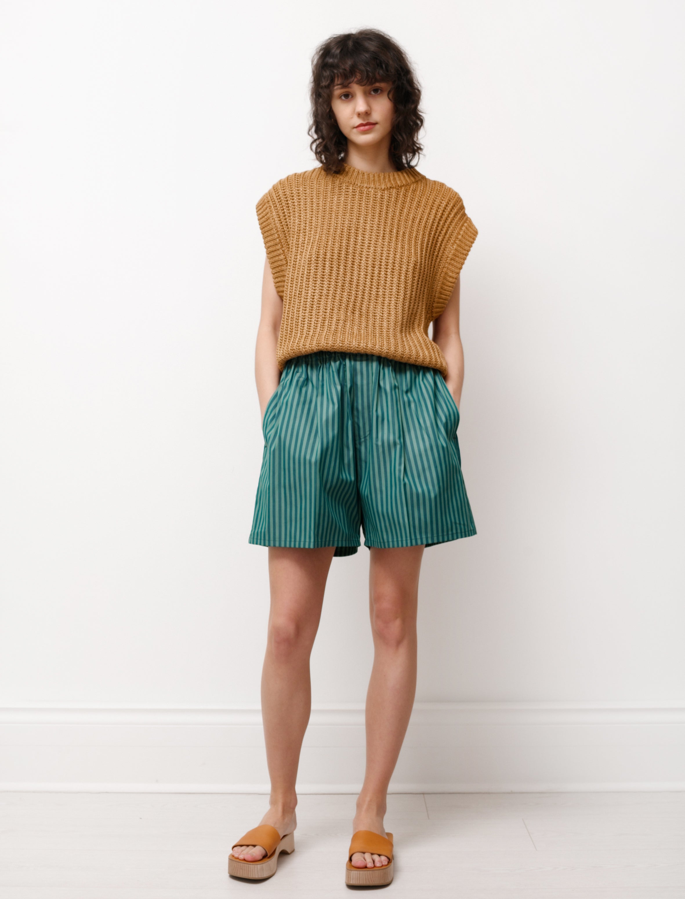 Cristaseya Maxi Boxer Green Stripes