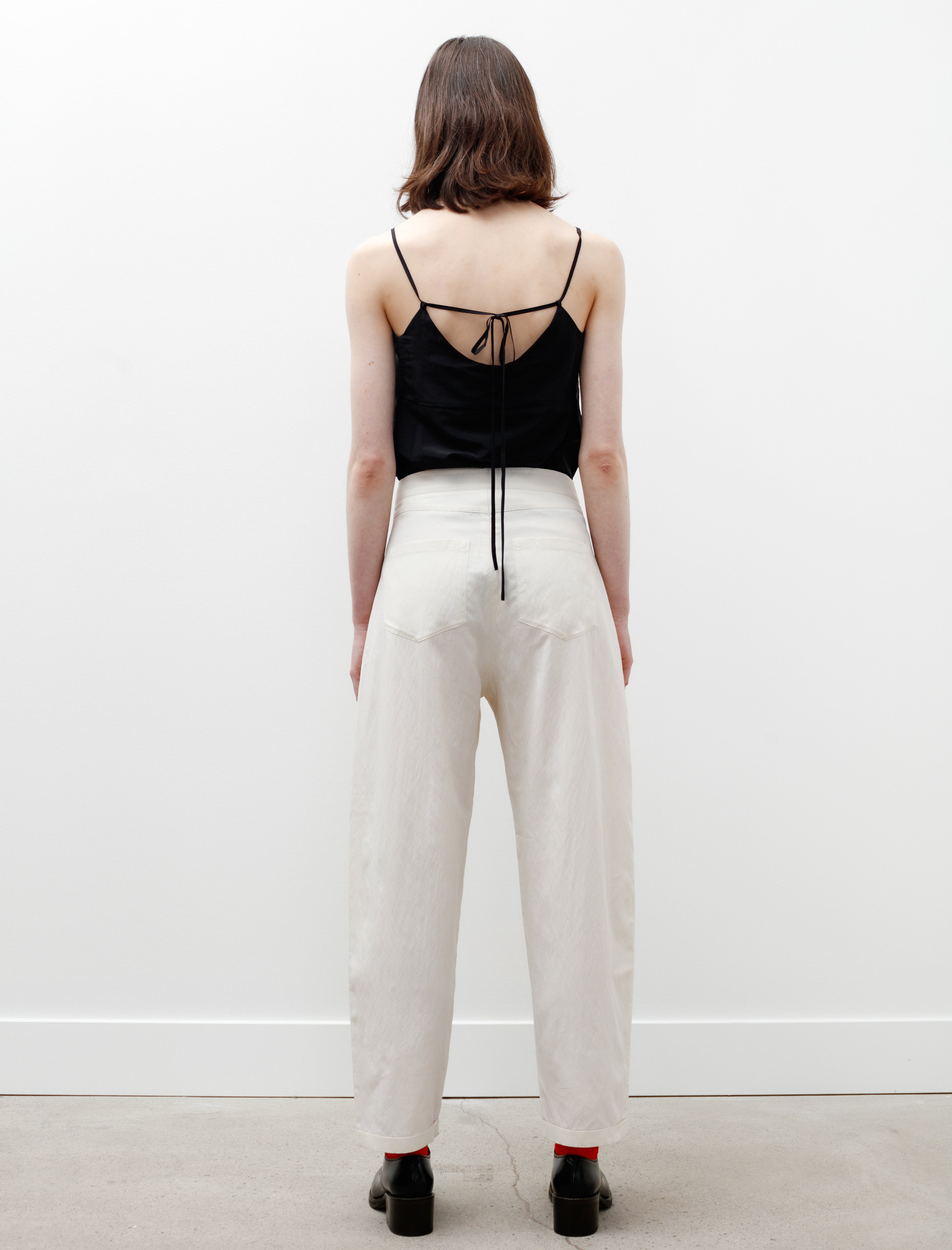 Sara Lanzi Round Leg Pants Ivory