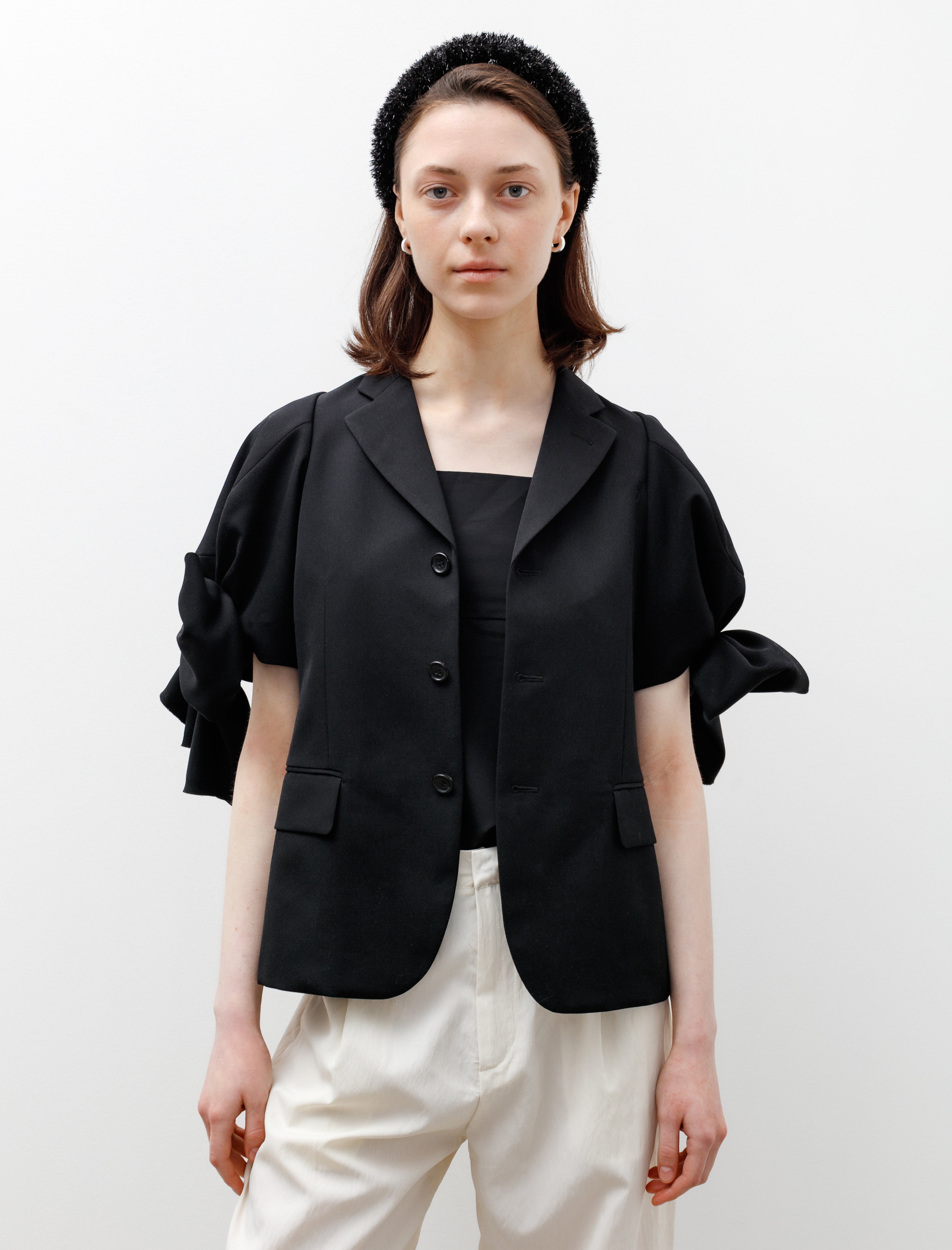 Comme des Garçons Comme des Garçons Bow Sleeve Blazer Black