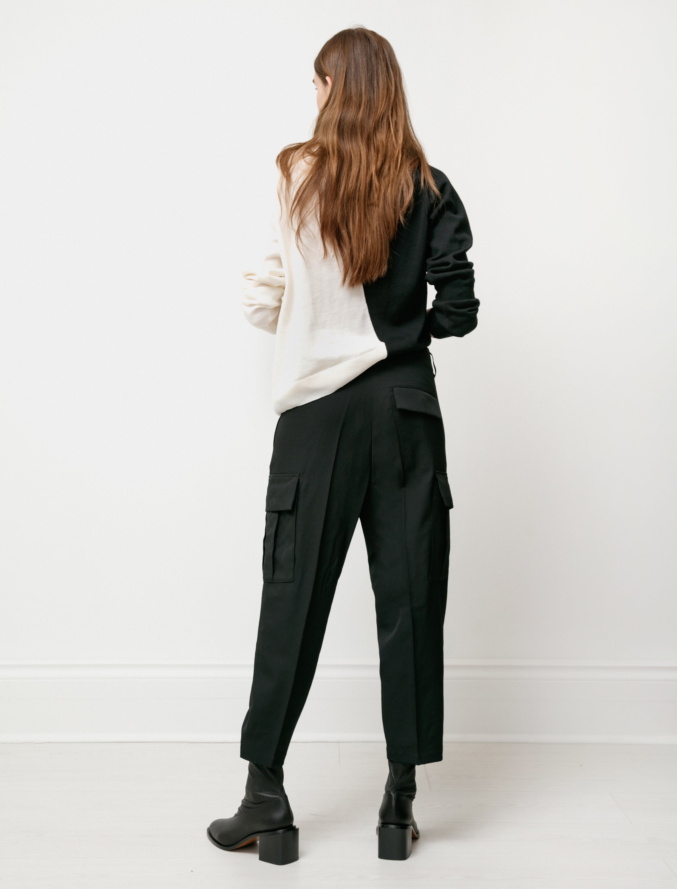 Y's by Yohji Yamamoto Gabardine Cargo Pants Black