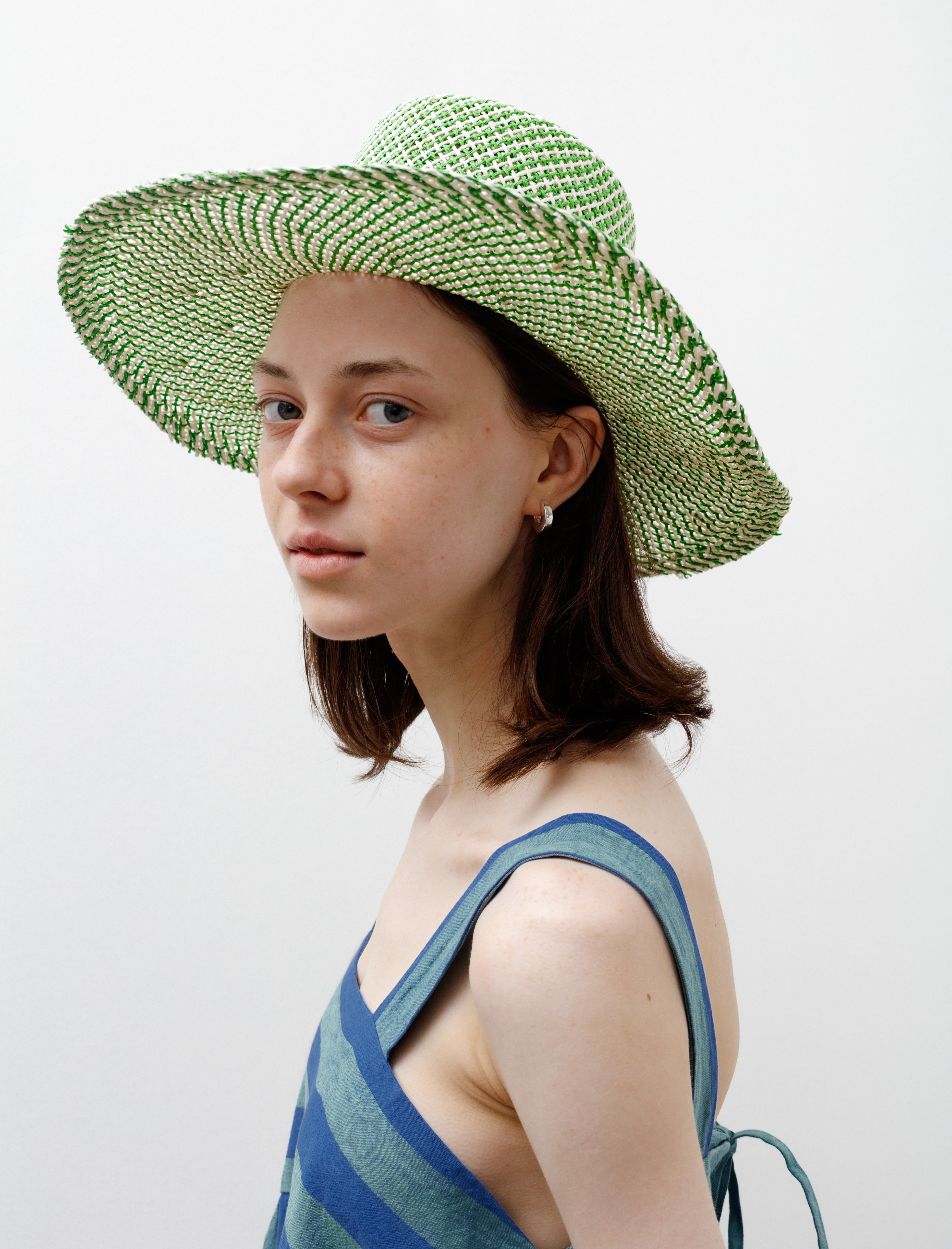 Cawley Pilgrim Hat Green/White