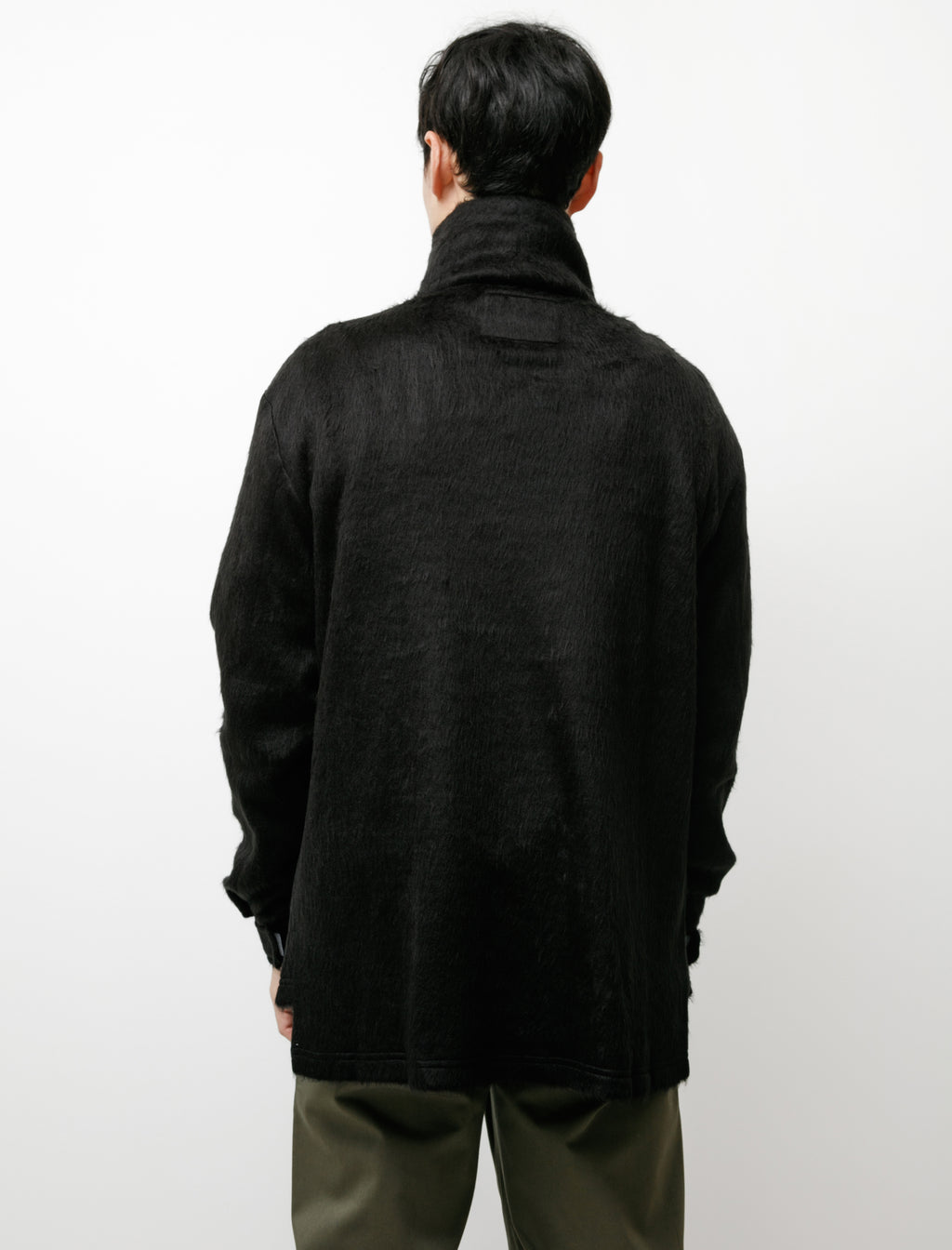 Archie Shaggy Half Zip Black – Neighbour