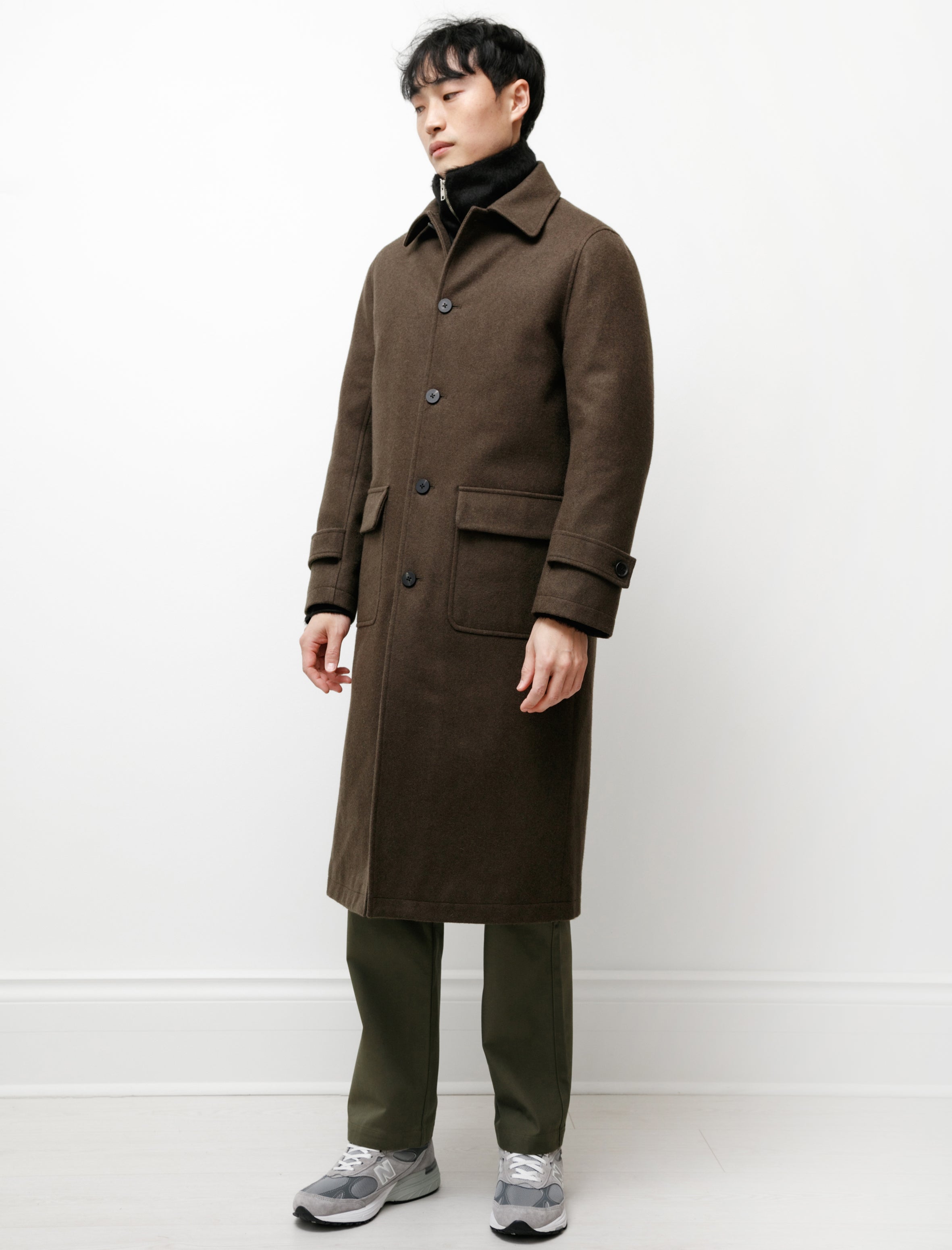 Archie Trench Coat Dark Green