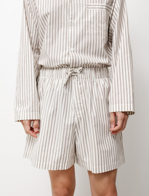Tekla Poplin Shorts Hopper Stripes