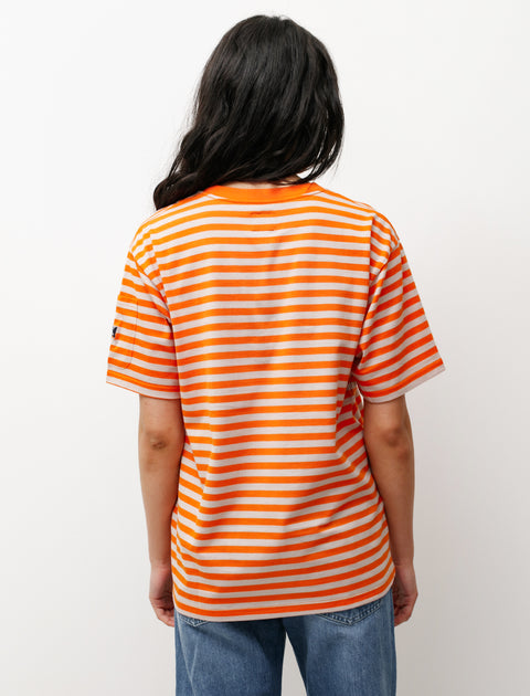 Needles SS Crewneck T-Shirt Orange/Beige