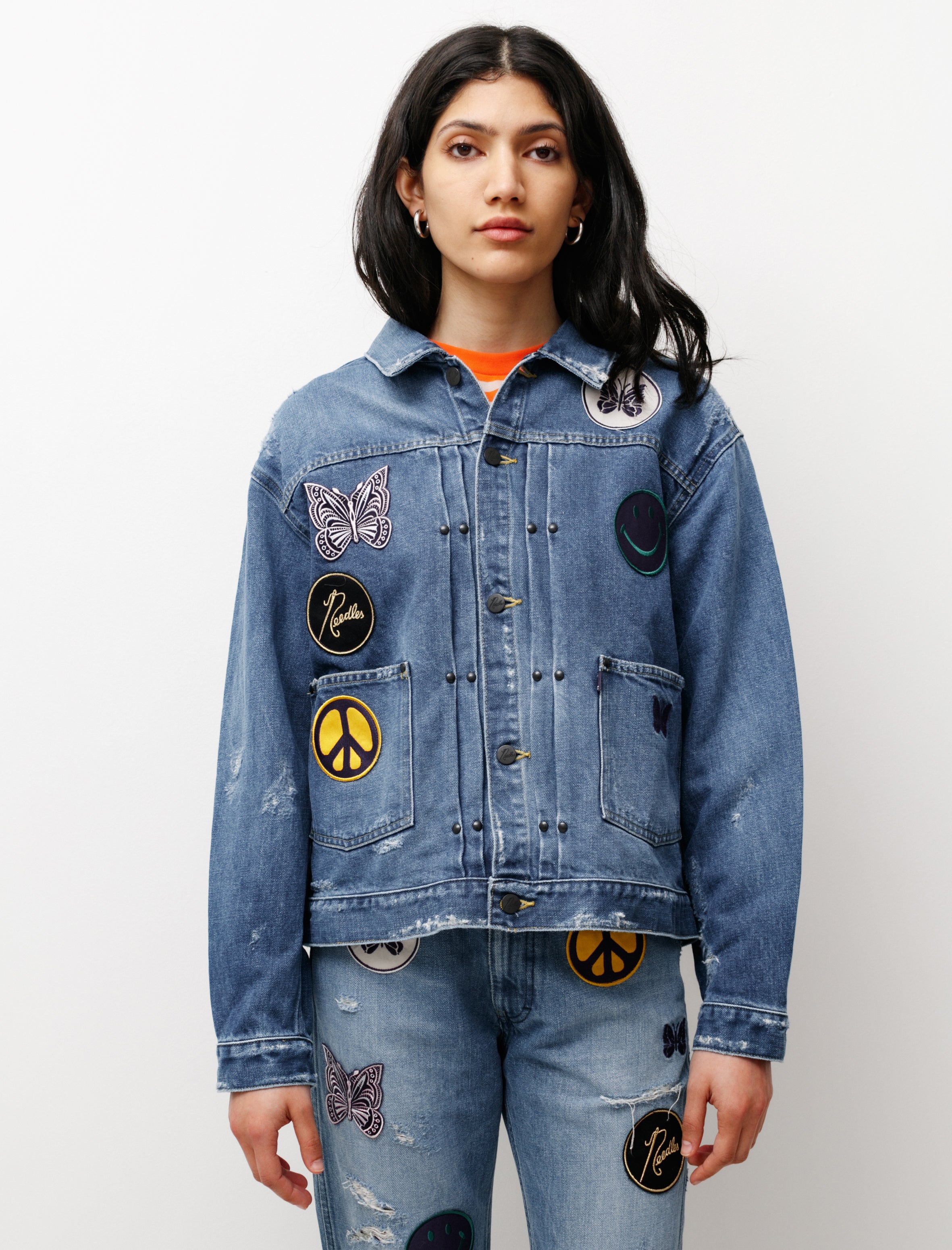 Needles Assorted Patches Jean Jacket