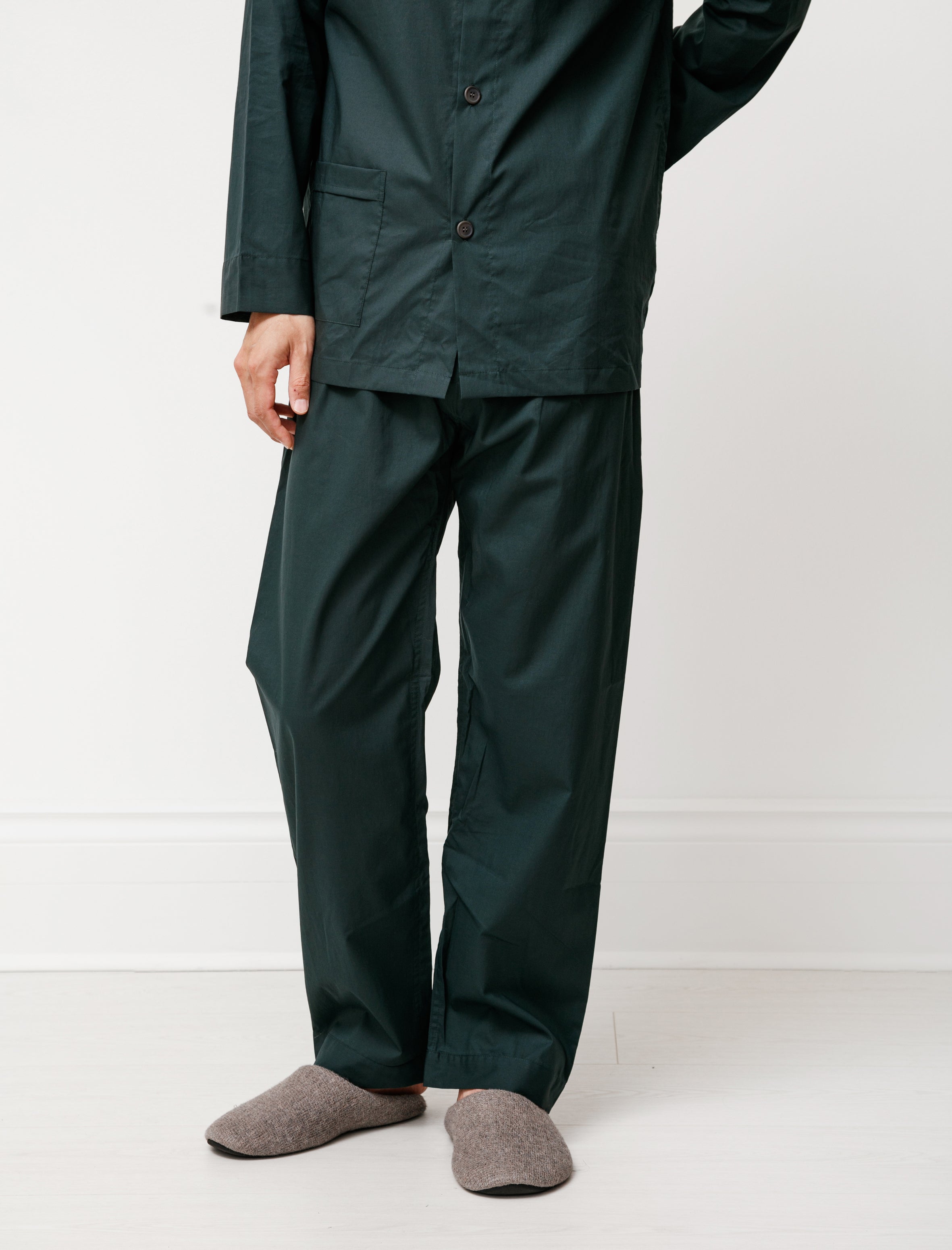 REST Mens Pyjama Set Classic Forest Poplin