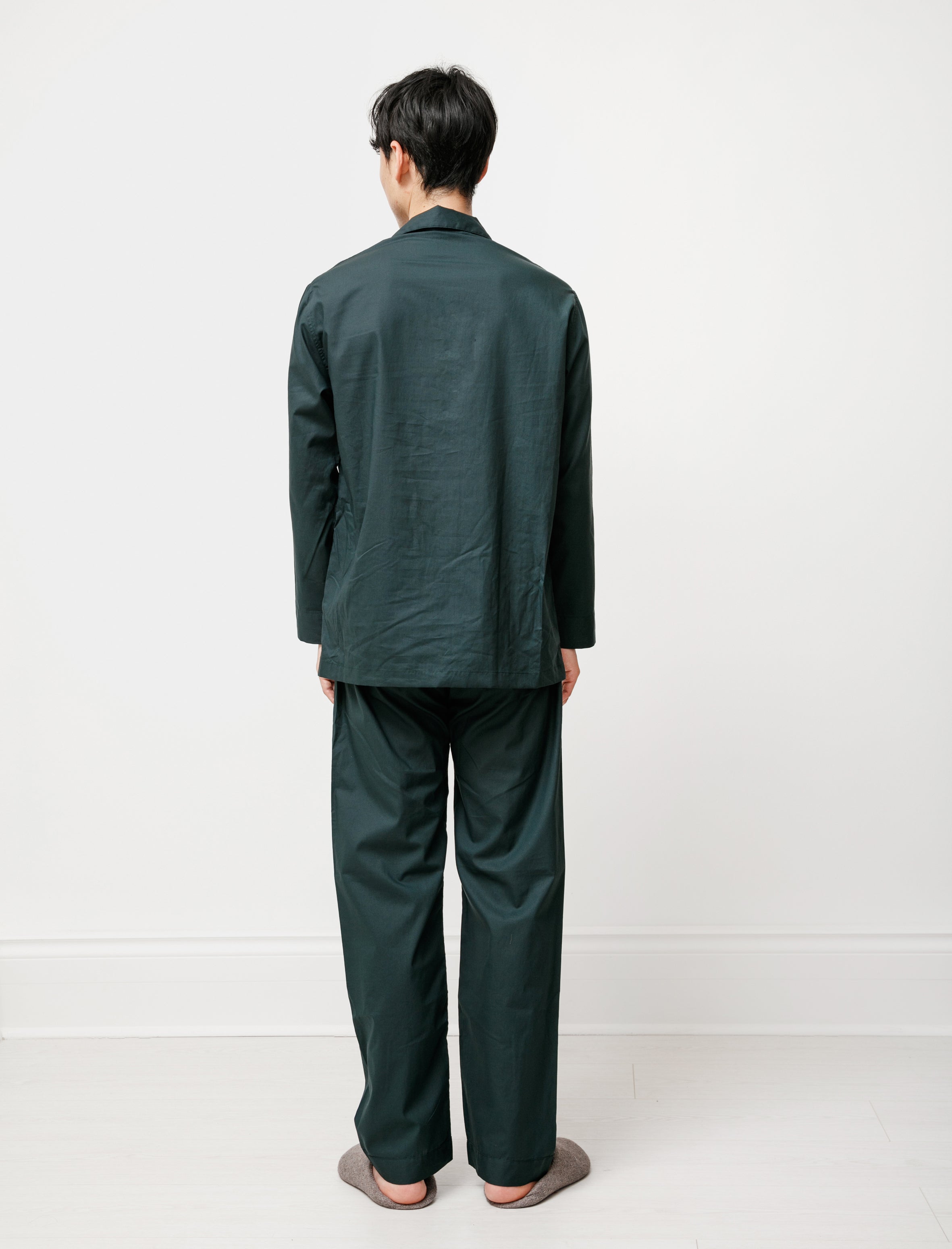 REST Mens Pyjama Set Classic Forest Poplin