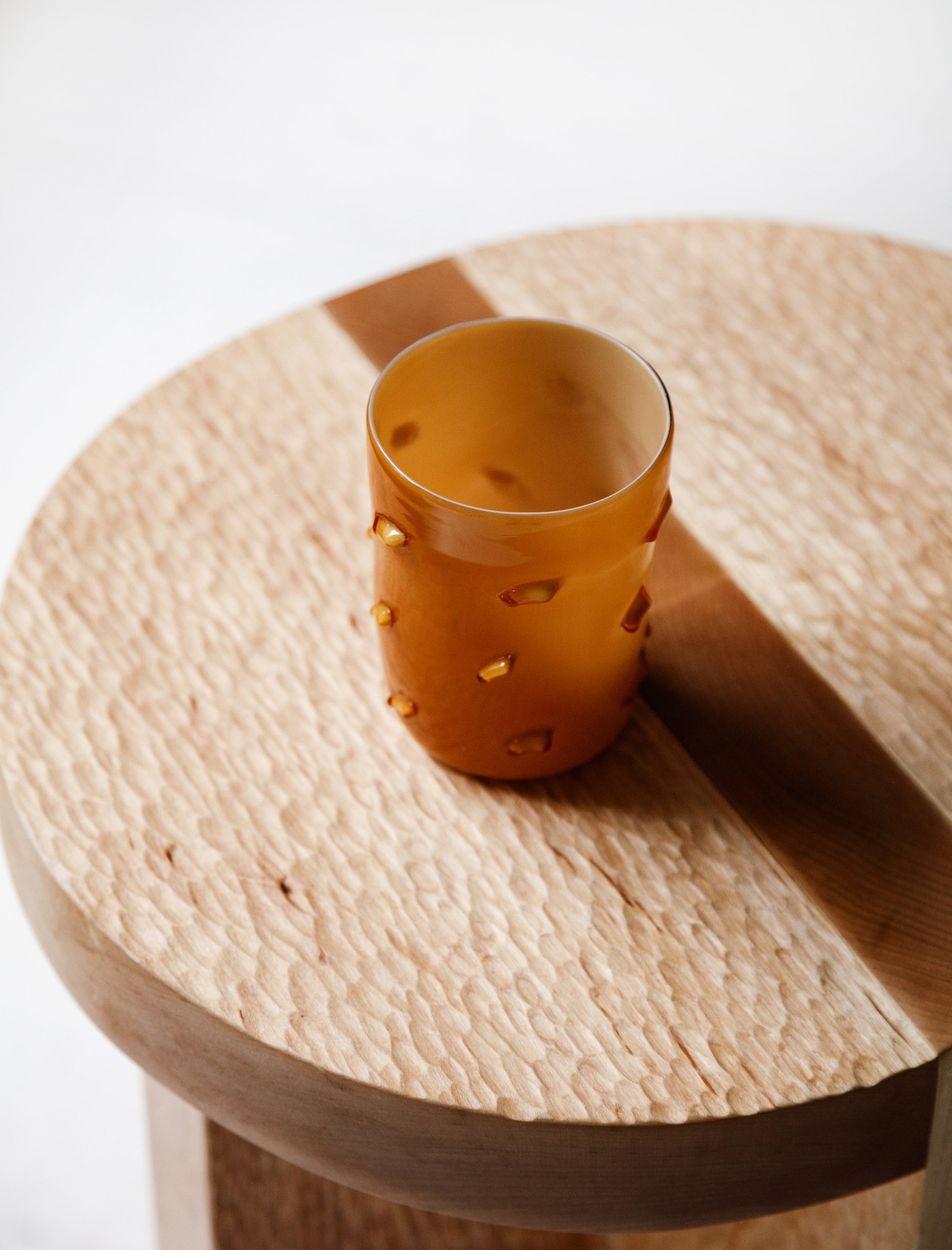 Cristaseya Mushroom Murano Glass Ochre