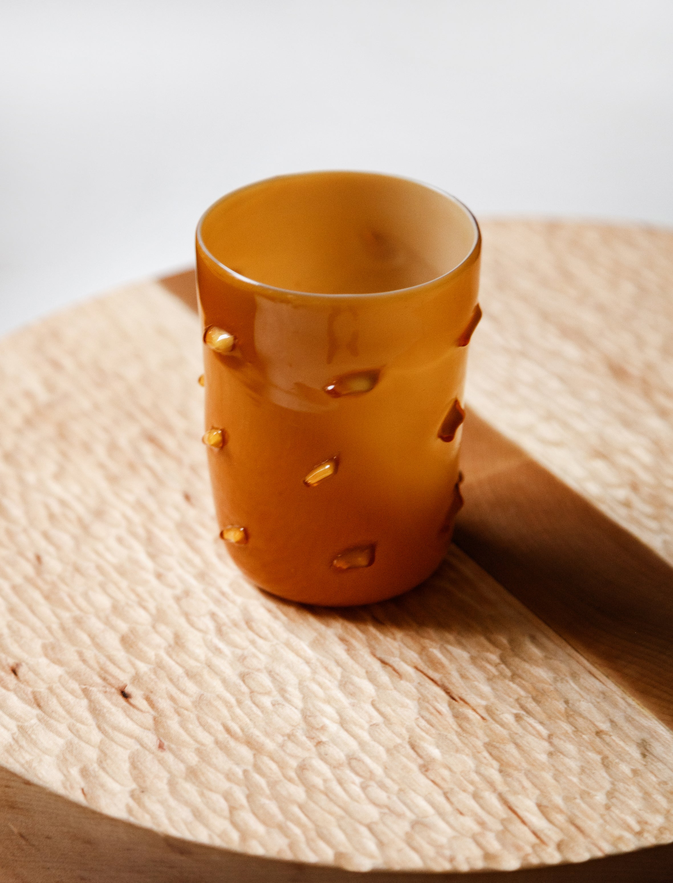 Cristaseya Mushroom Murano Glass Ochre