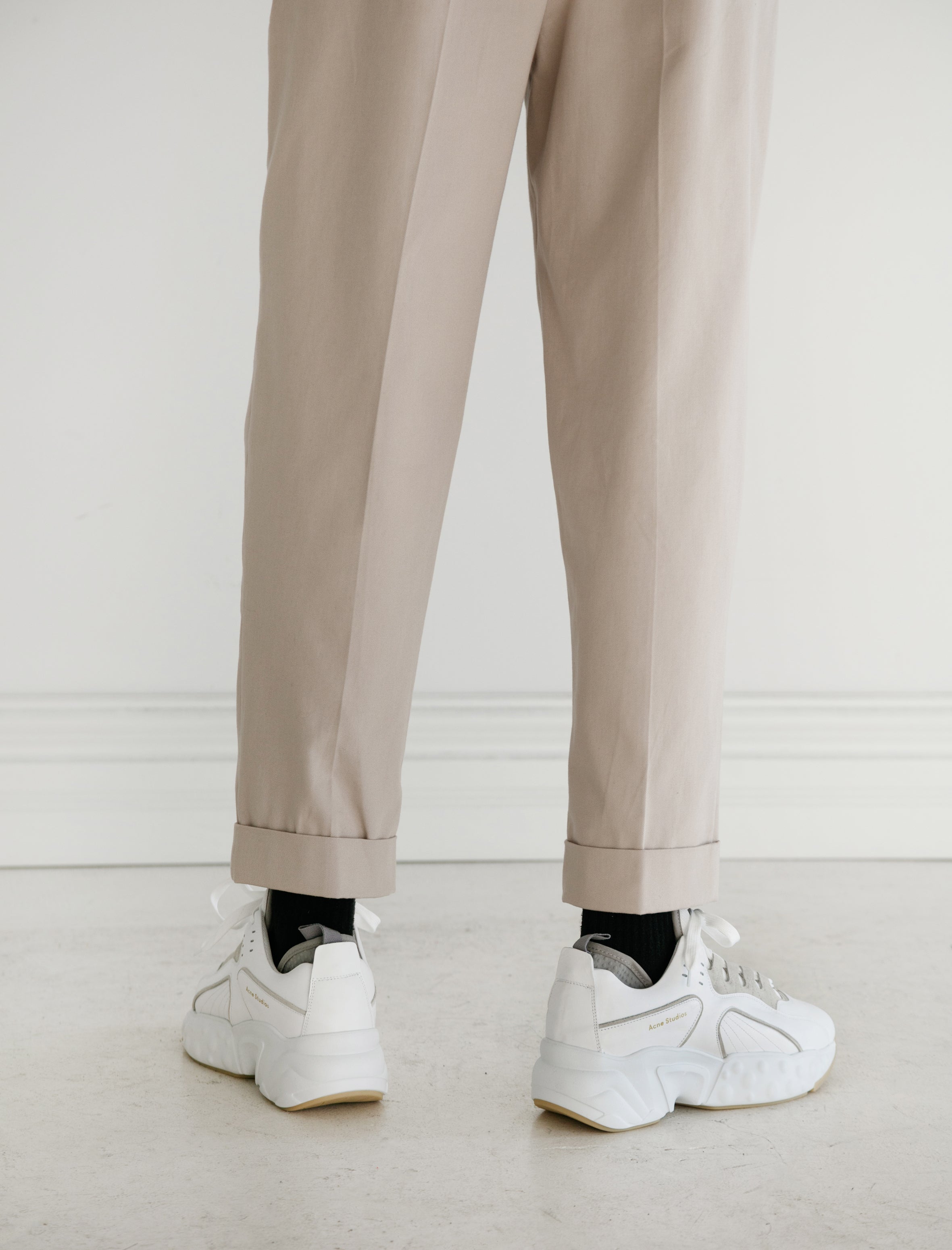 Acne Studios Rockaway Leather White