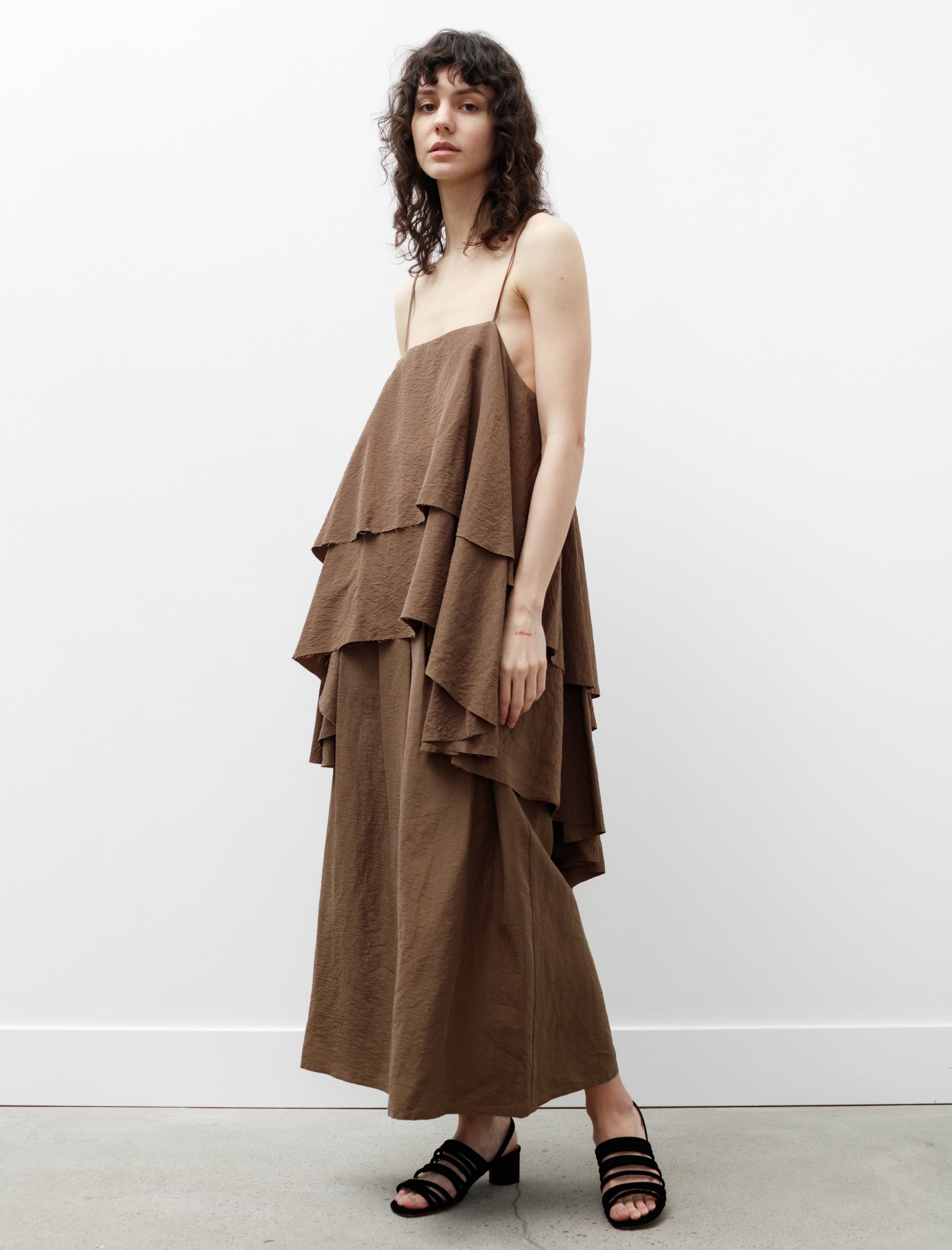 Dusan Layered Top Silk Glacé