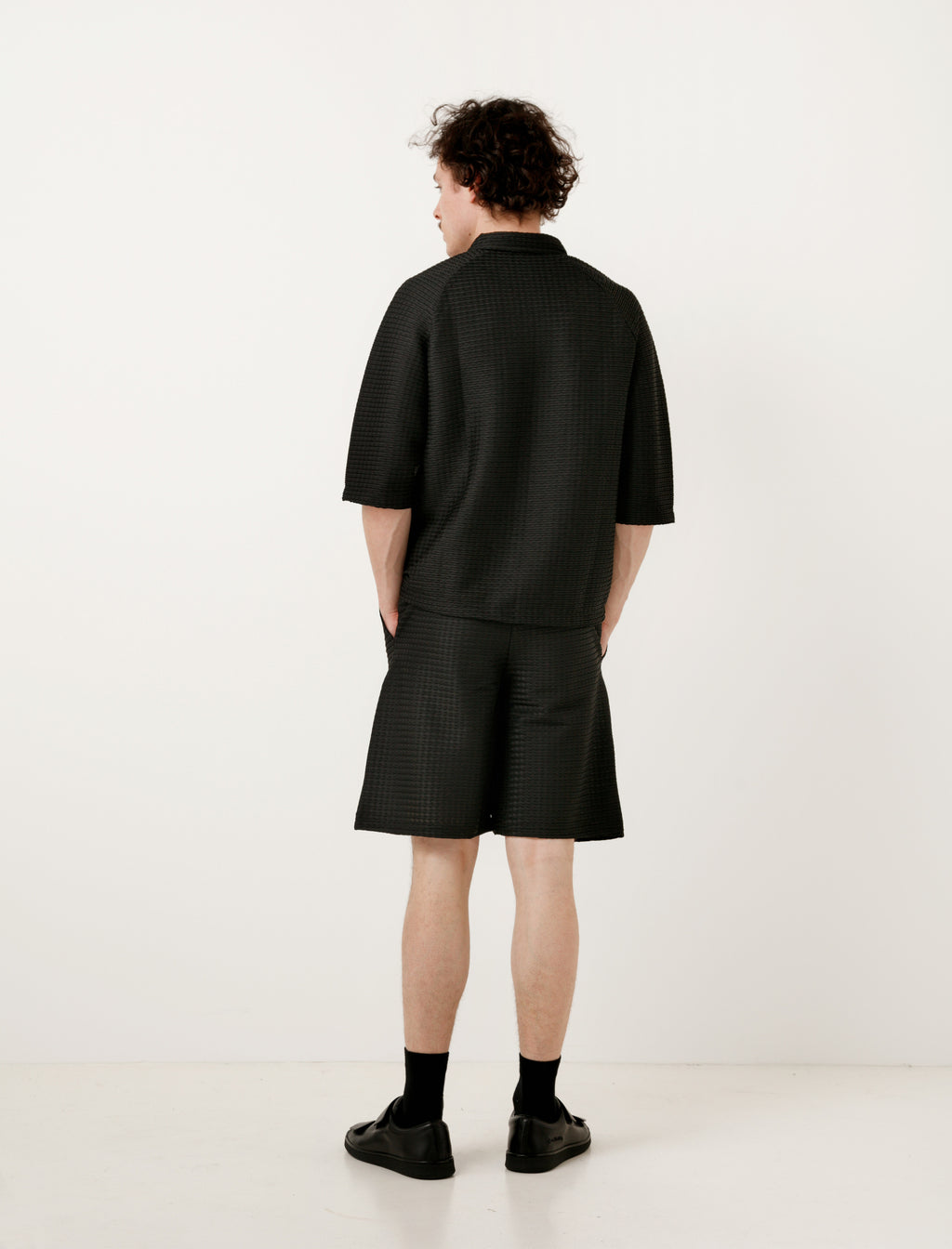 0250~COTTWEILER embroidered jogger shorts main image 0