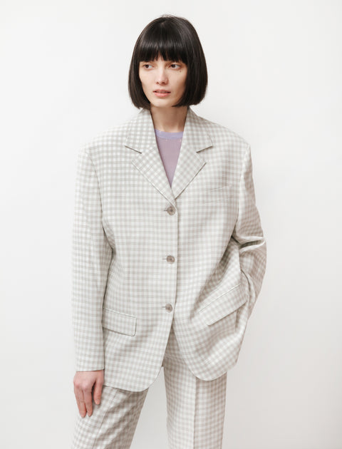 Acne Studios Tweed Suit Jacket Green/Grey