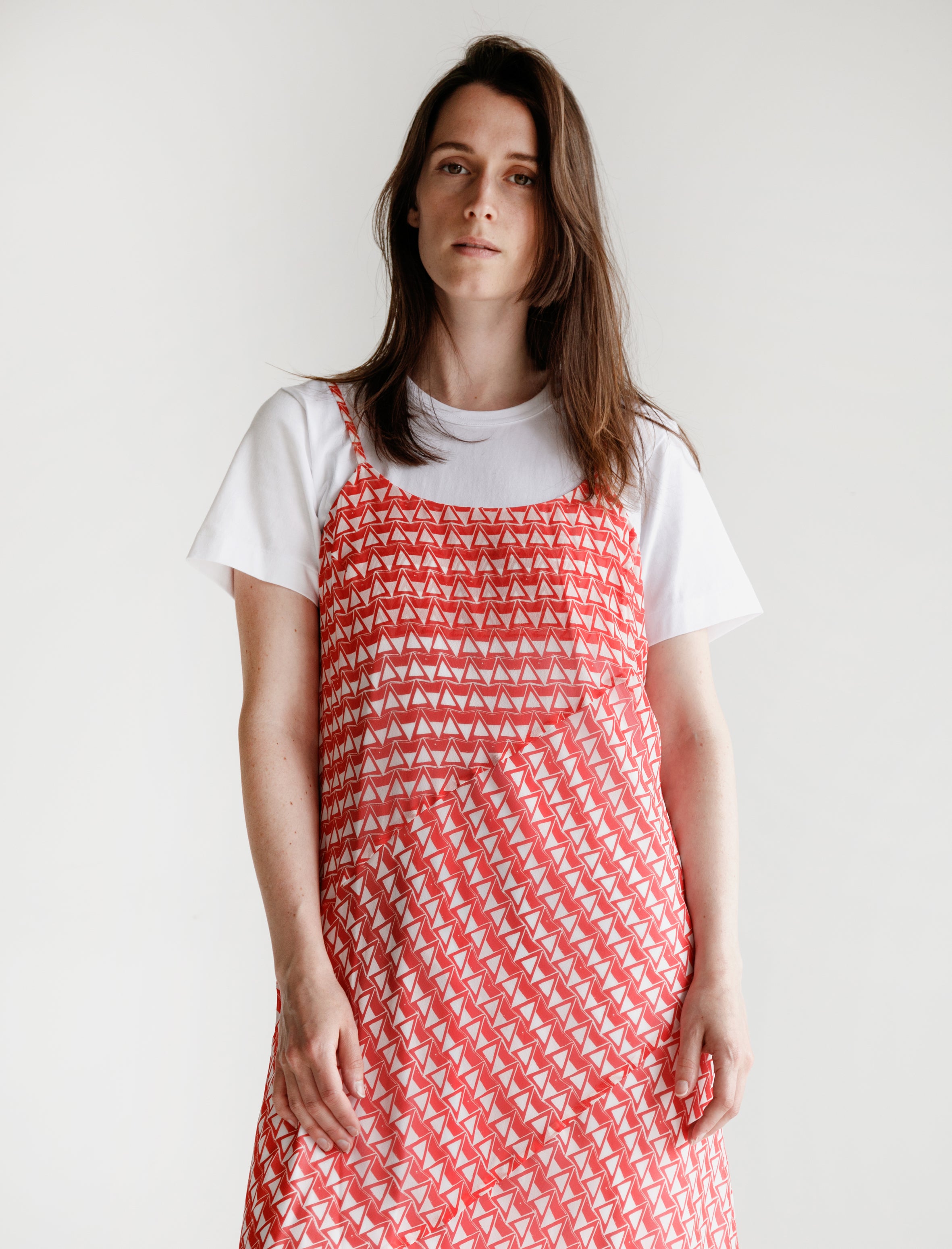 Comme des Garçons Comme des Garçons Slip and T-Shirt Dress Combo Red/W...