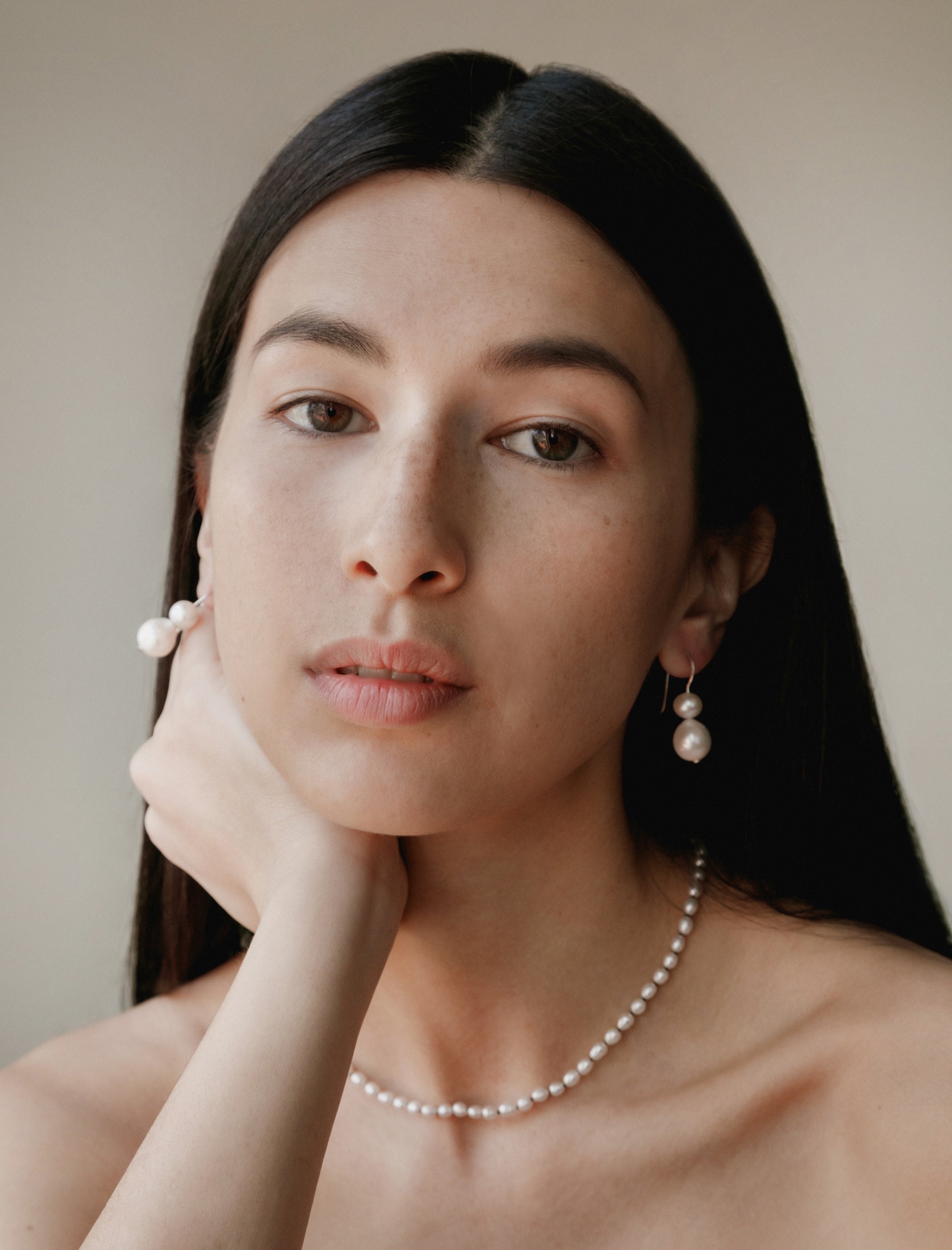 Sophie Buhai Double Pearl Earrings