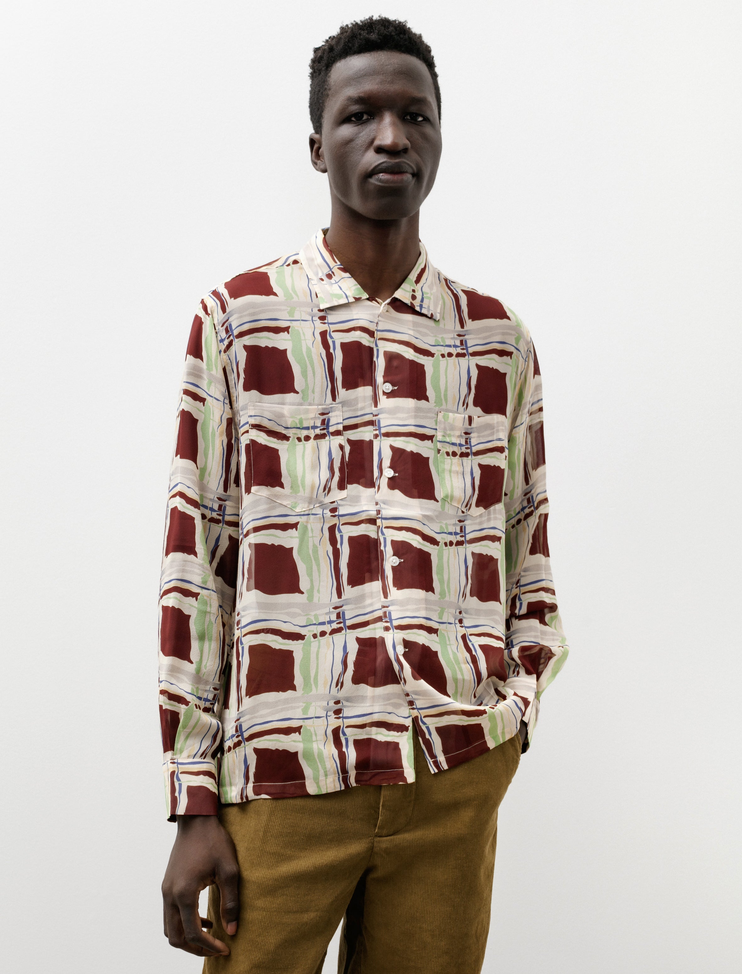 Bode Ripple Plaid LS Shirt