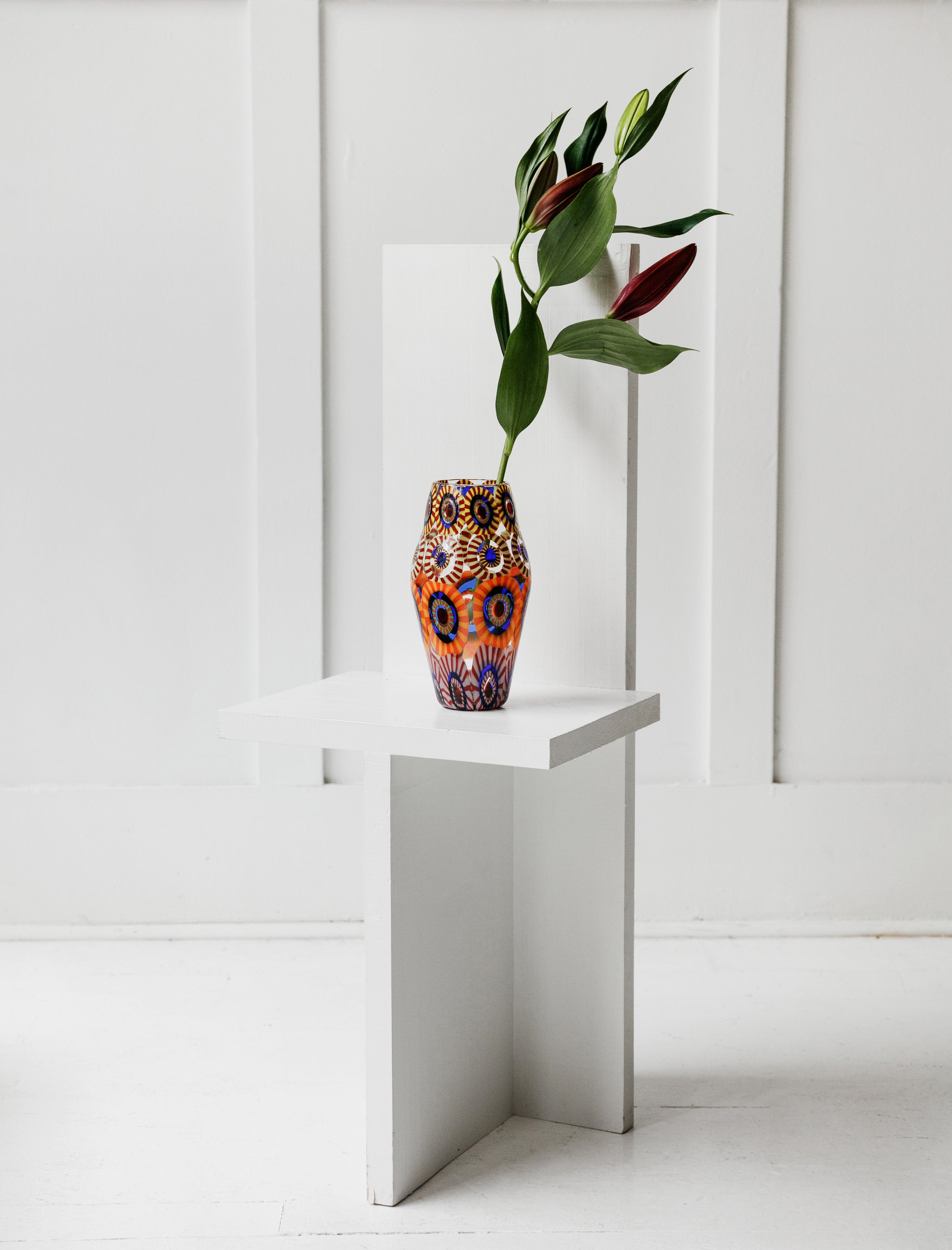 Found by Neighbour Murrine Eye Tall Vase Tapered