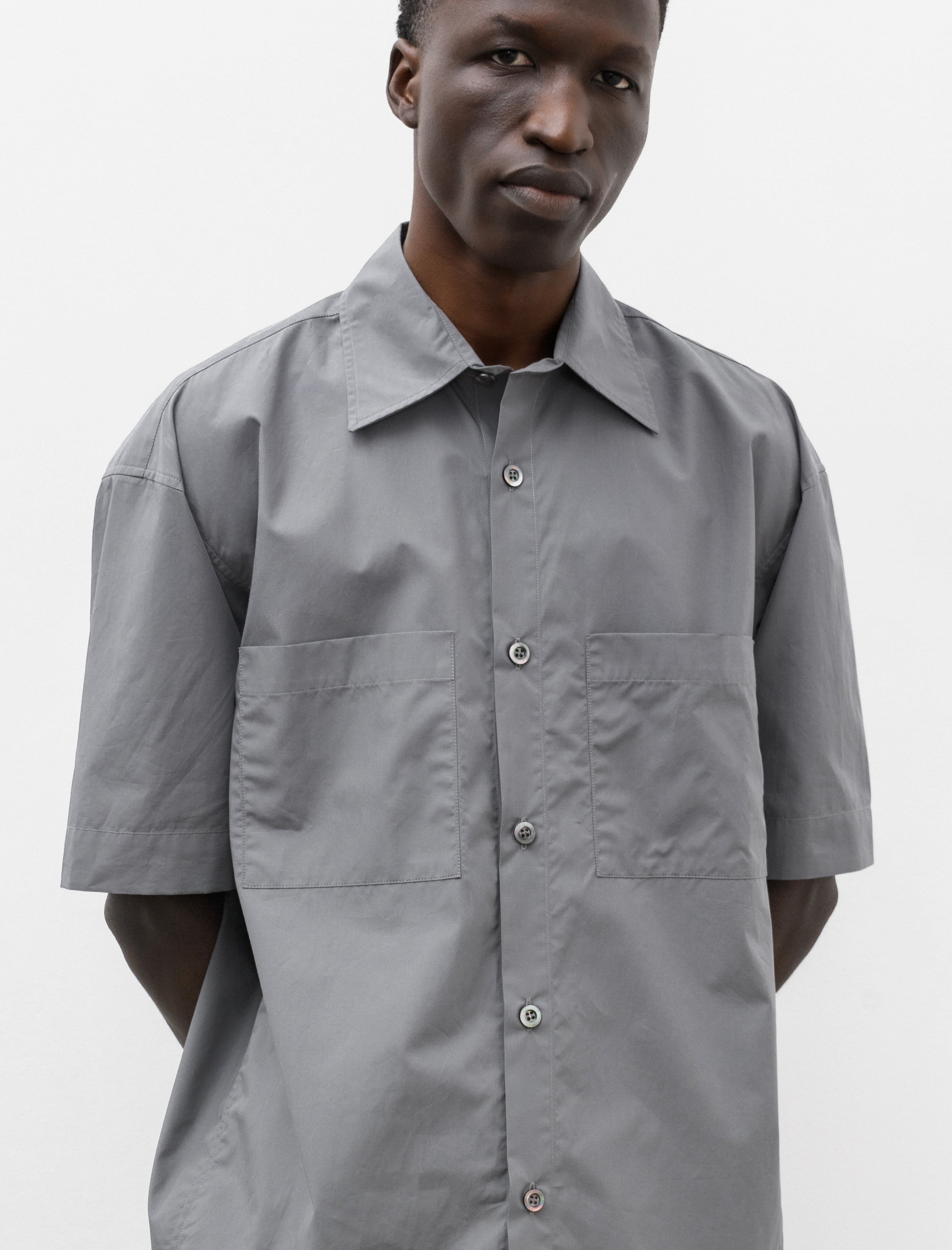 Arpenteur Stereo Short Sleeve Shirt Pima Storm Grey