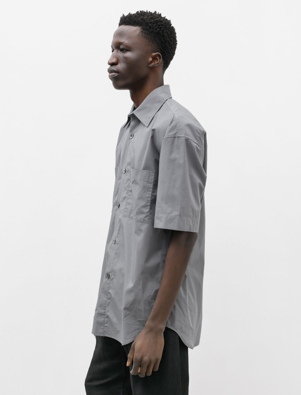 Arpenteur Stereo Short Sleeve Shirt Pima Storm Grey – Neighbour