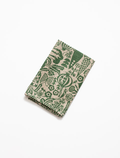 Classiky Mihiko Seki Linen Vegetable Print Tea Towel