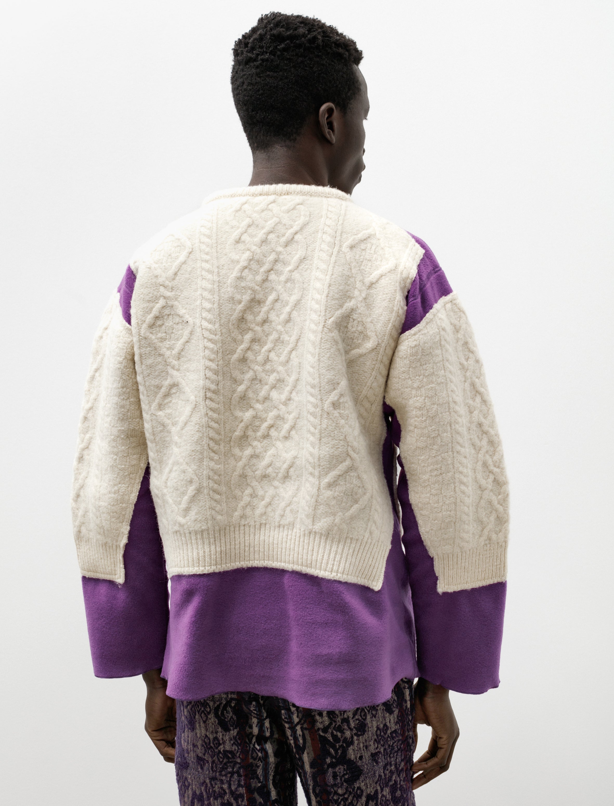 Needles Rebuild Fishermans Covered Sweater Purple