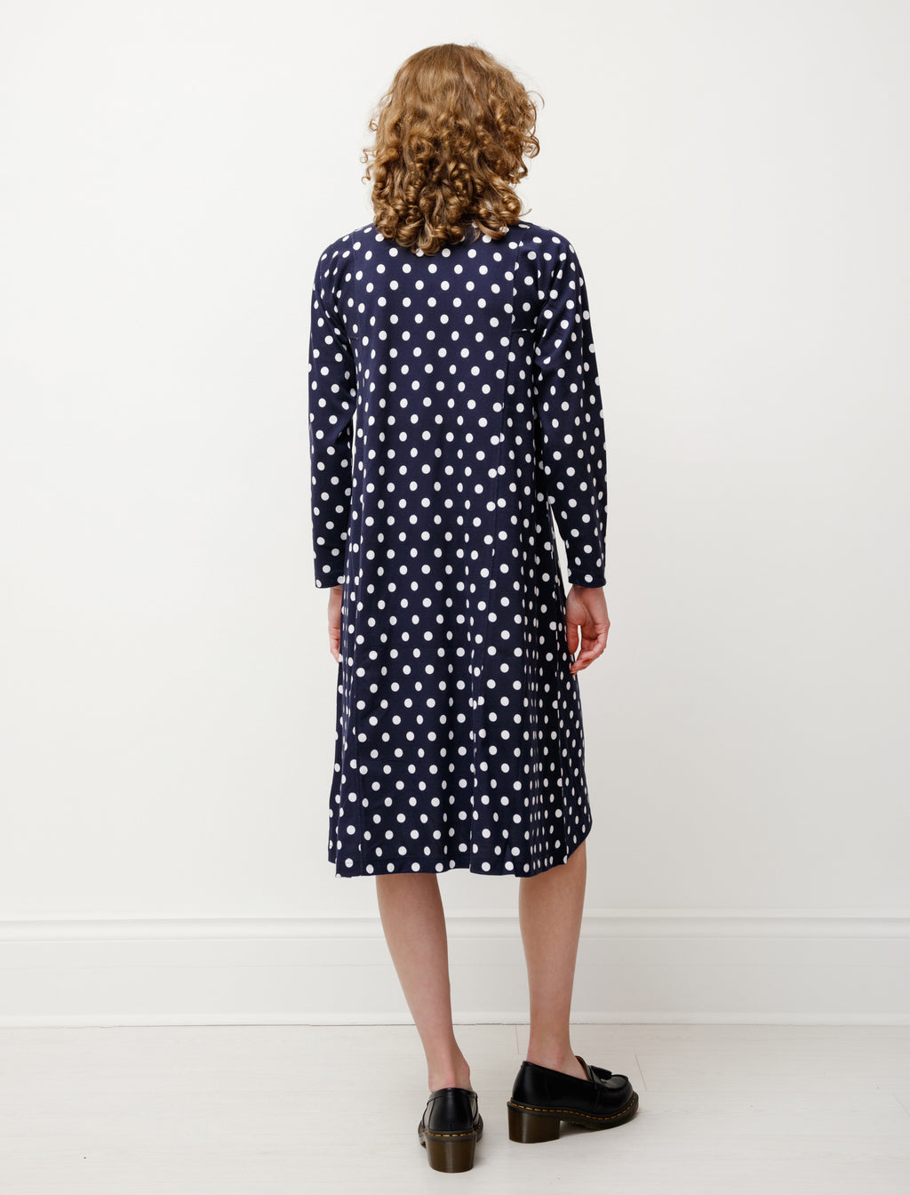 chinese dress ladies Womens Polka Dot Midi Dress | Black and White | Wrap Style