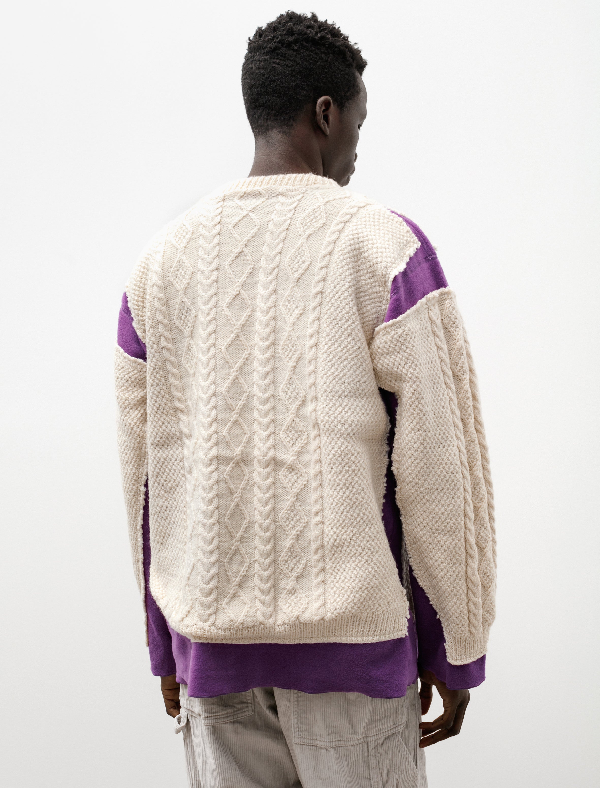 Needles Rebuild Fishermans Covered Sweater Purple