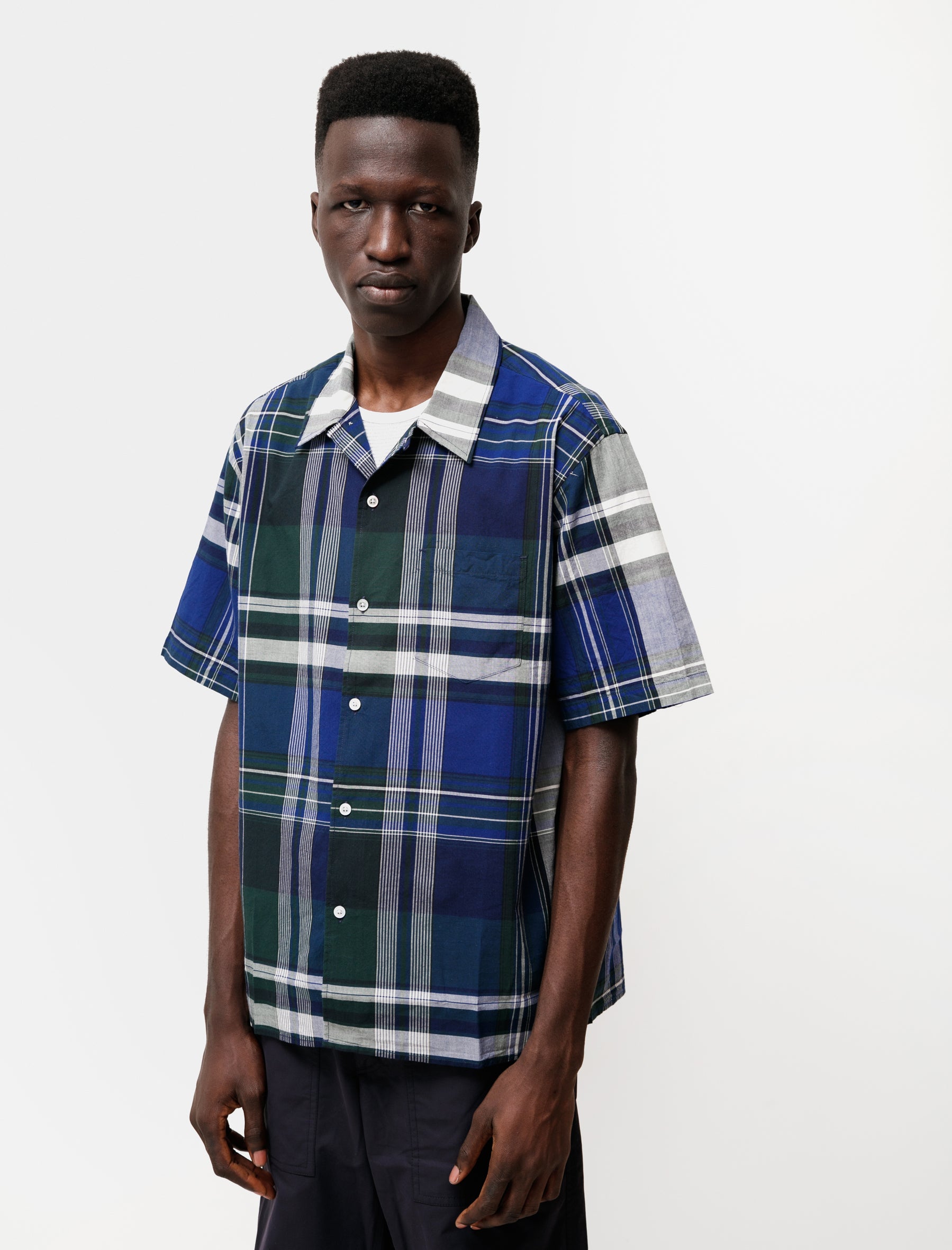 Norse Projects Carsten Madras Dark Navy