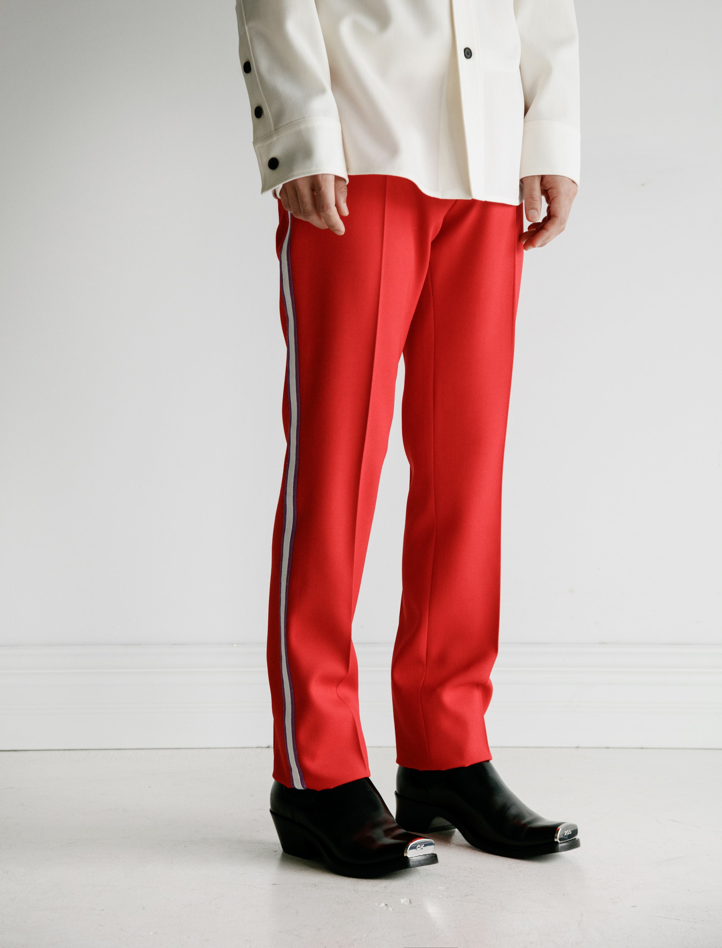 CALVINKLEIN205W39NYC Uniform Pant with Side Stripe Scarlet