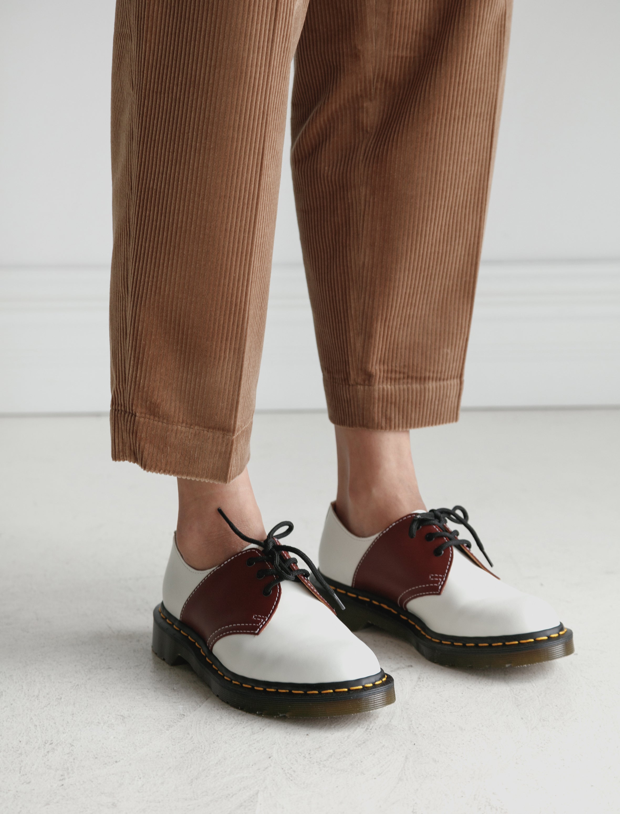 Comme des Garçons Comme des Garçons Dr. Martens Mie Saddle Shoe Cherry...