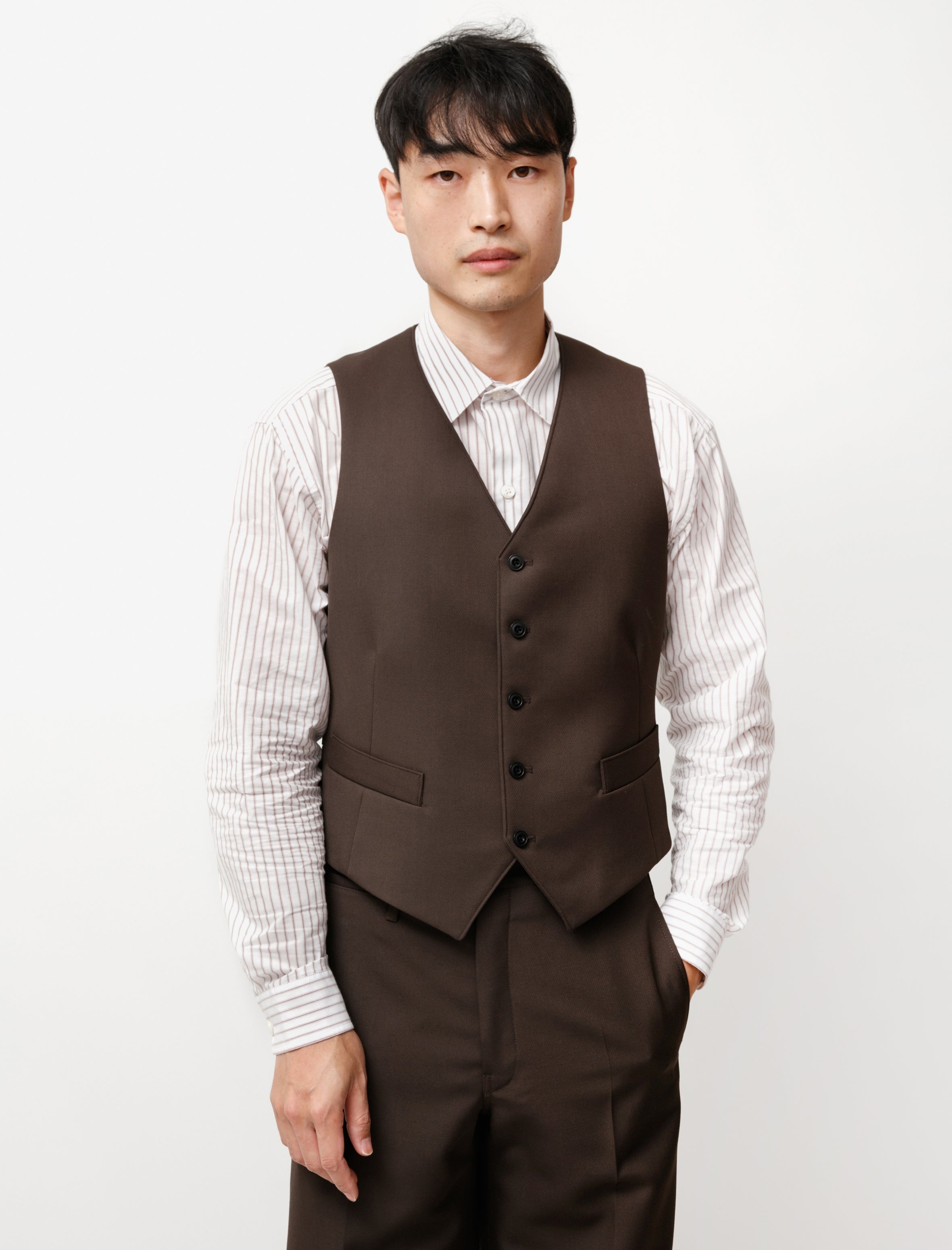 Lemaire Waistcoat Dark Brown