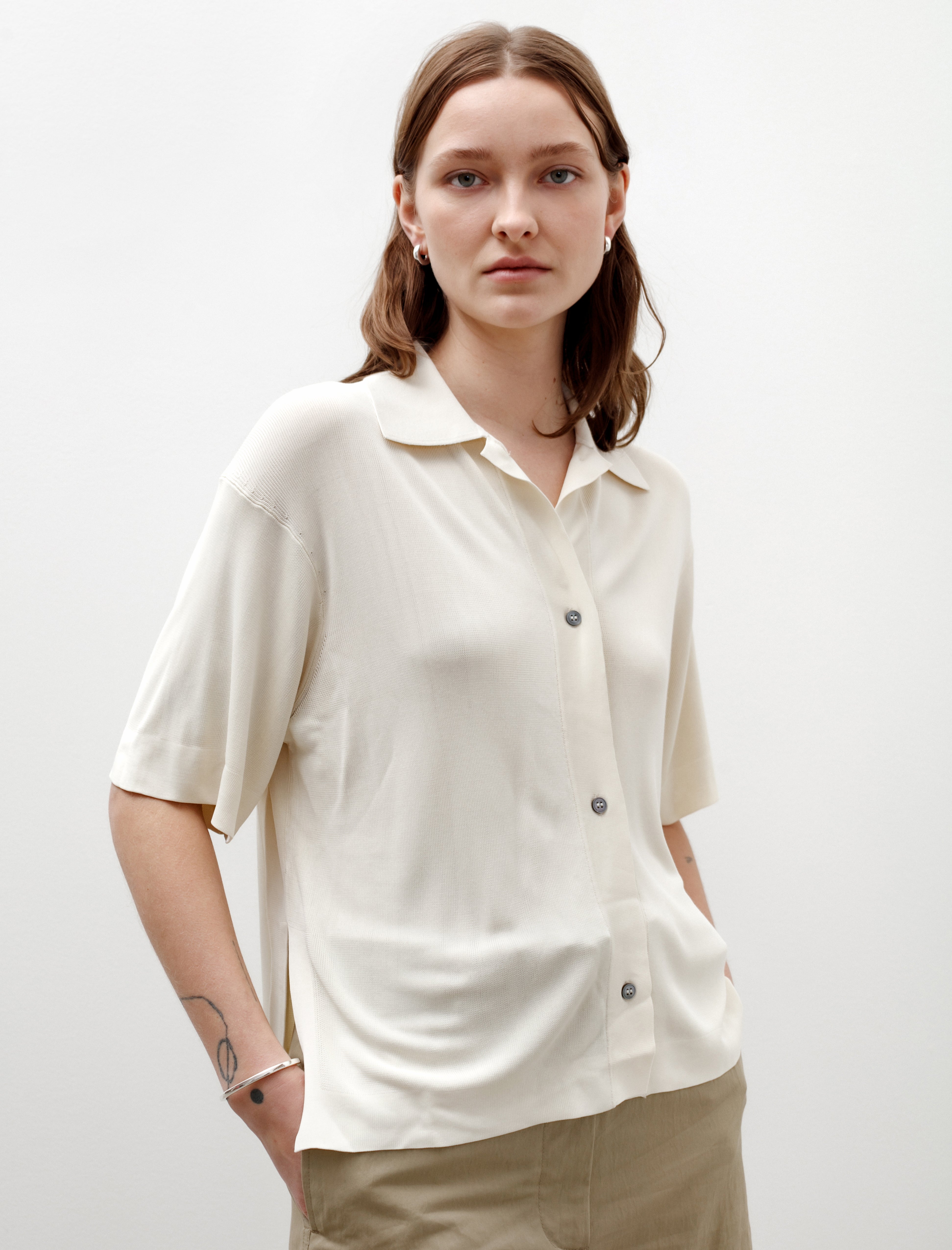 Studio Nicholson Cedrus Polo Parchment