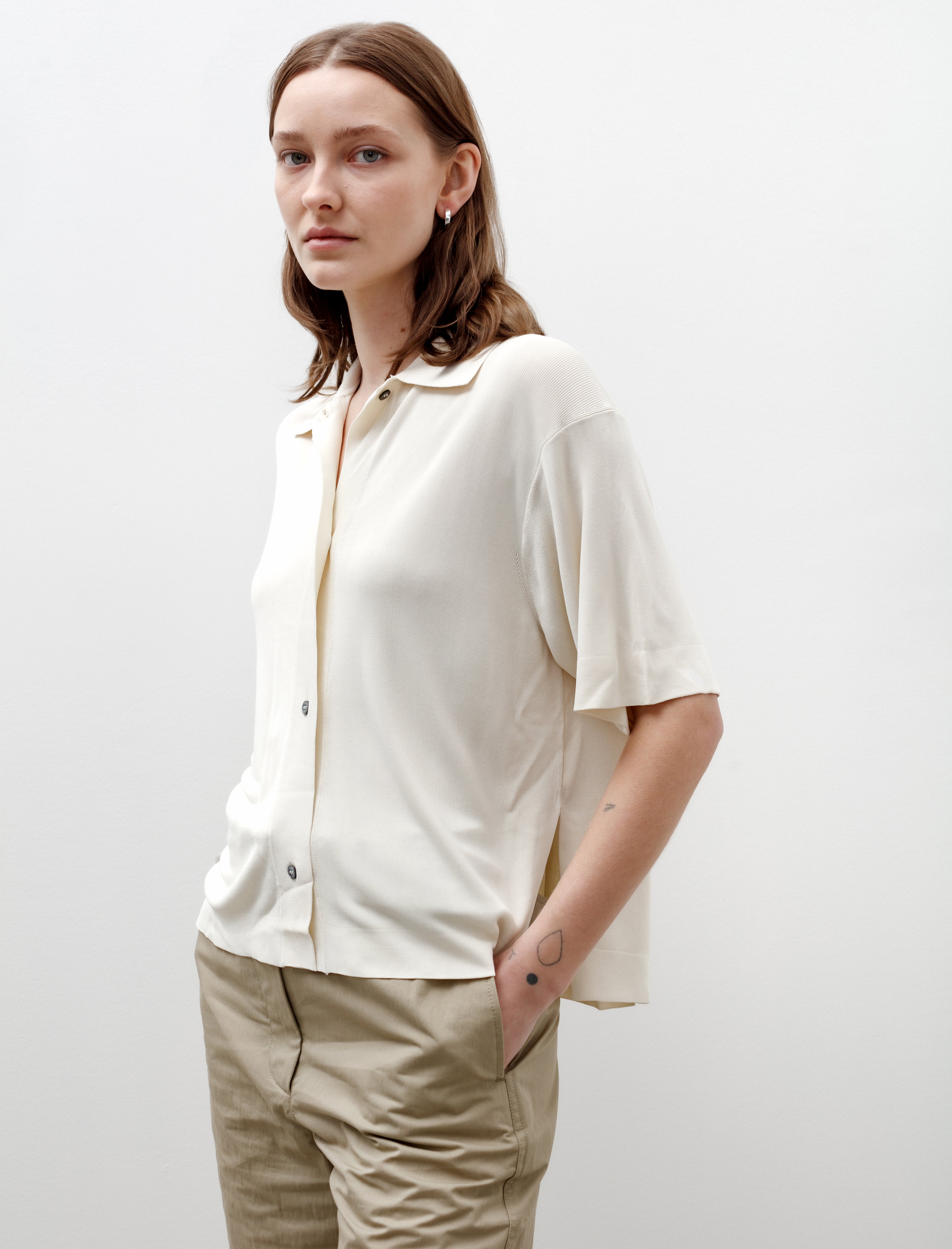 Studio Nicholson Cedrus Polo Parchment