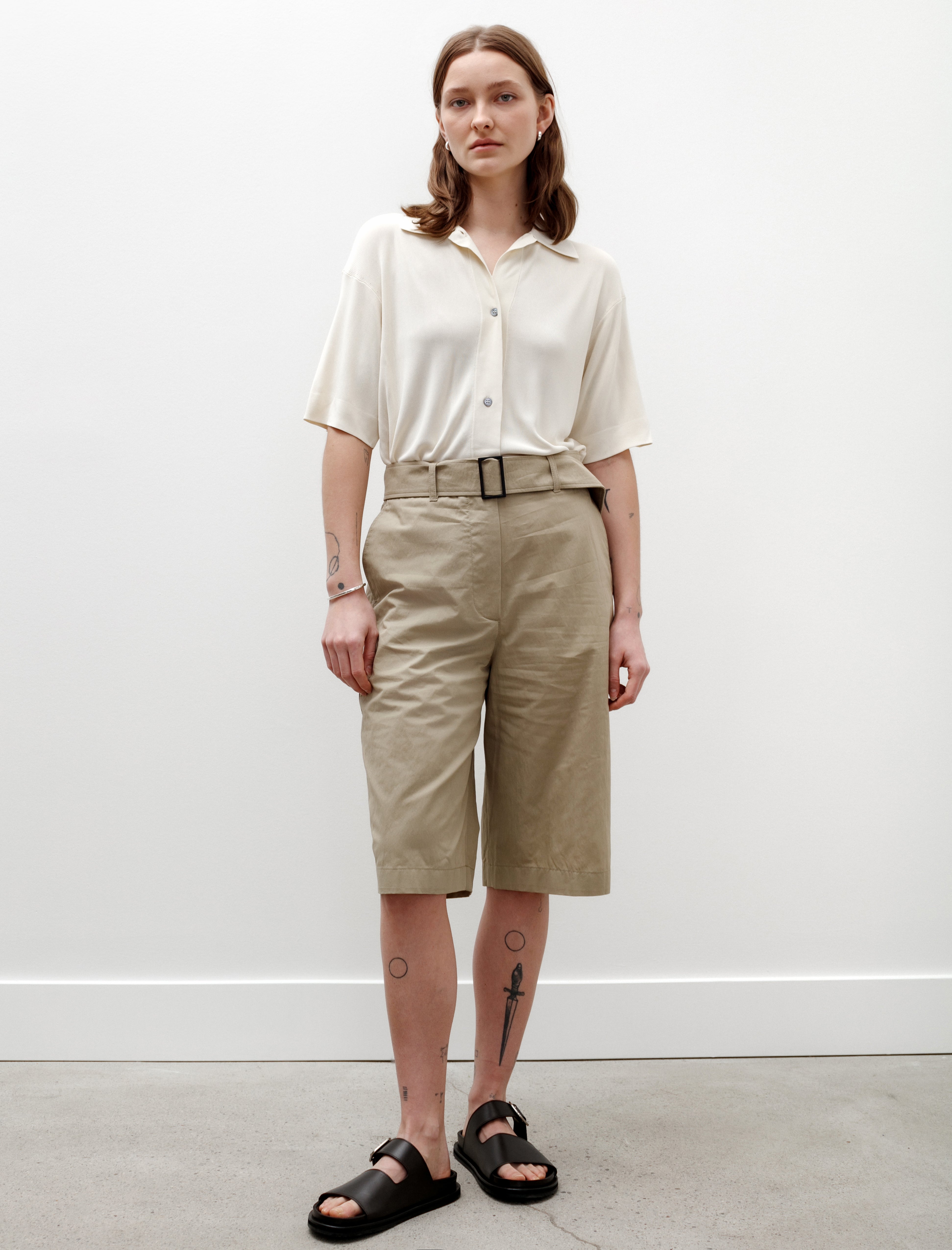 Studio Nicholson Calvi Shorts Cotton Corn