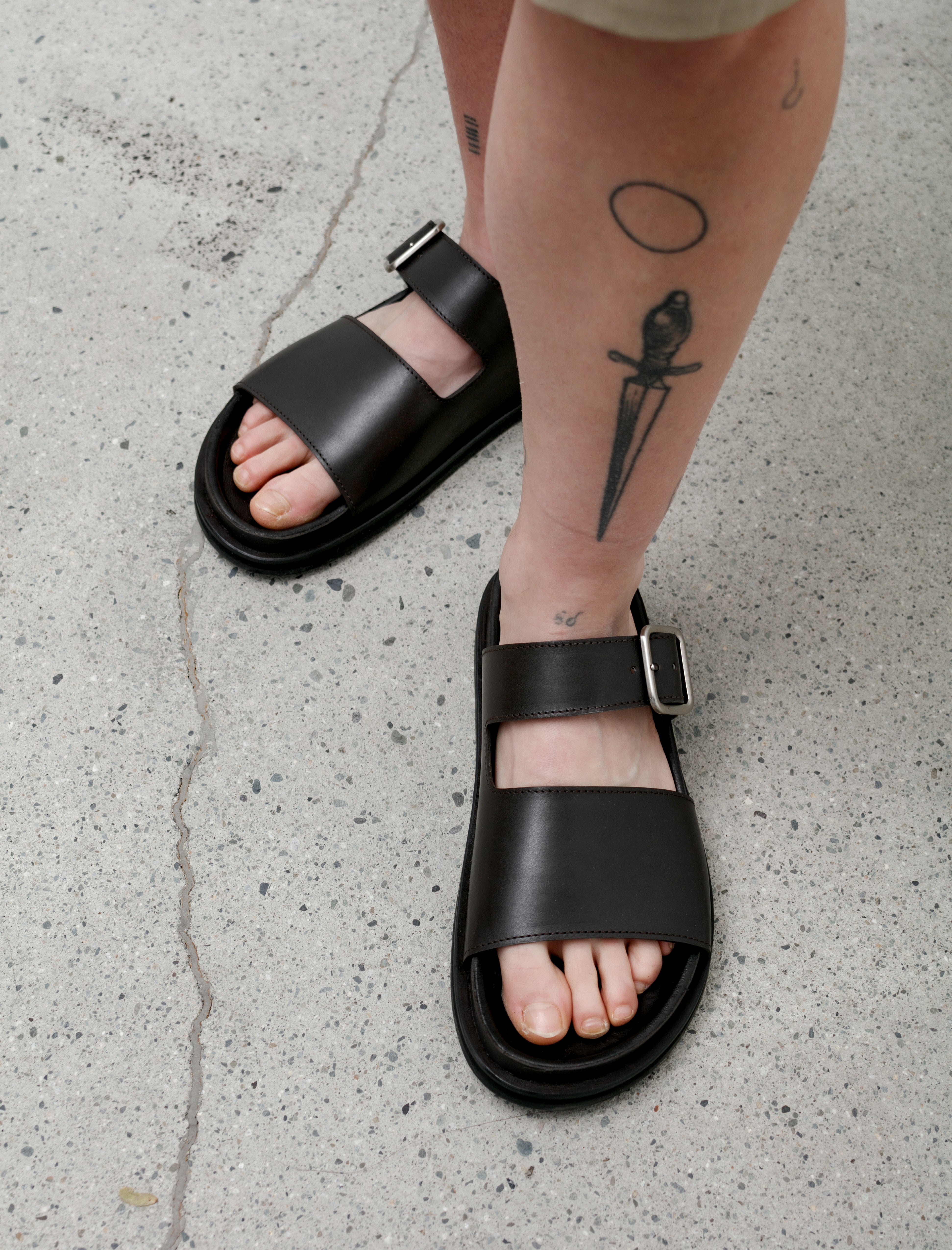 Studio Nicholson Sole Suede Sandal Mocha