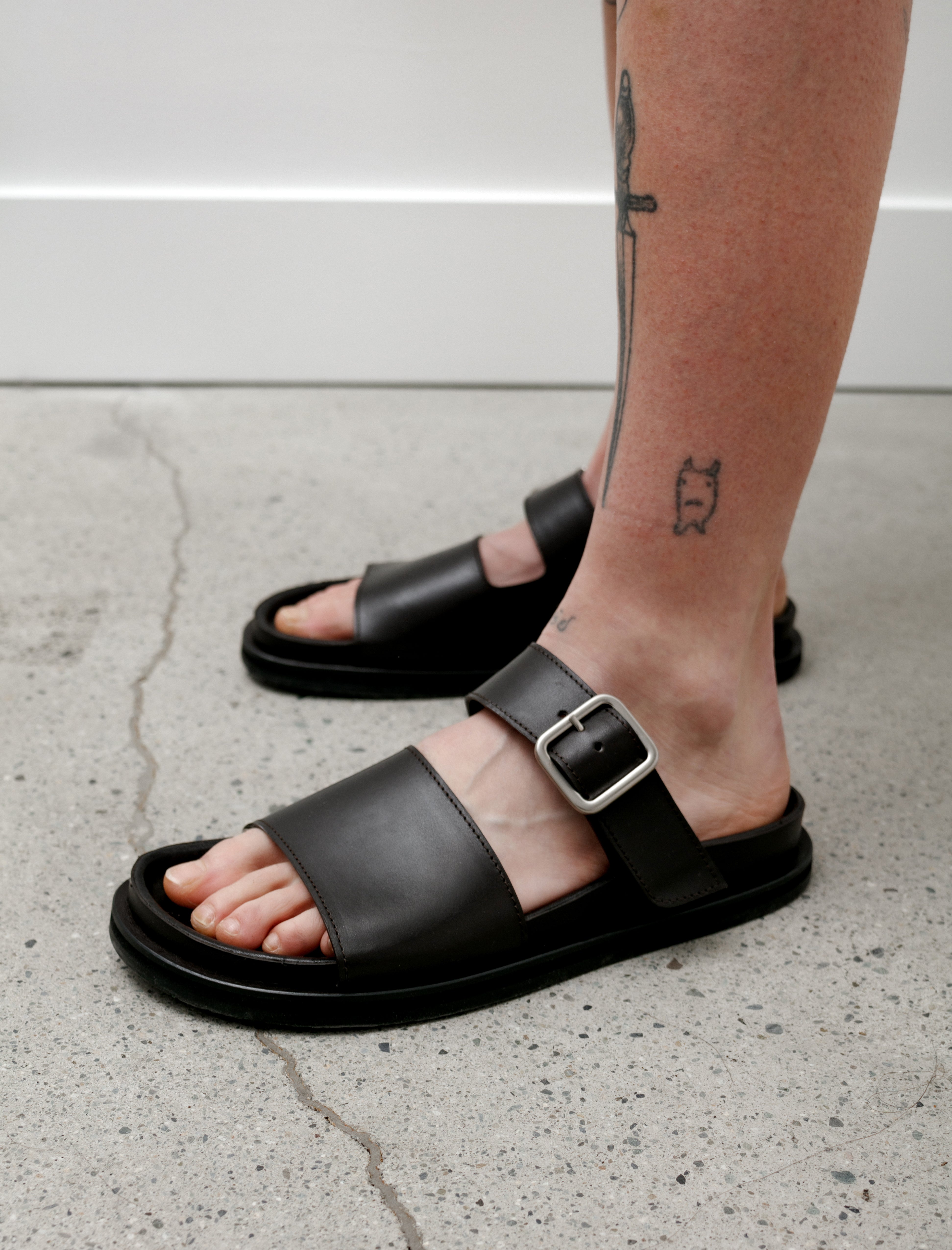 Studio Nicholson Sole Suede Sandal Mocha