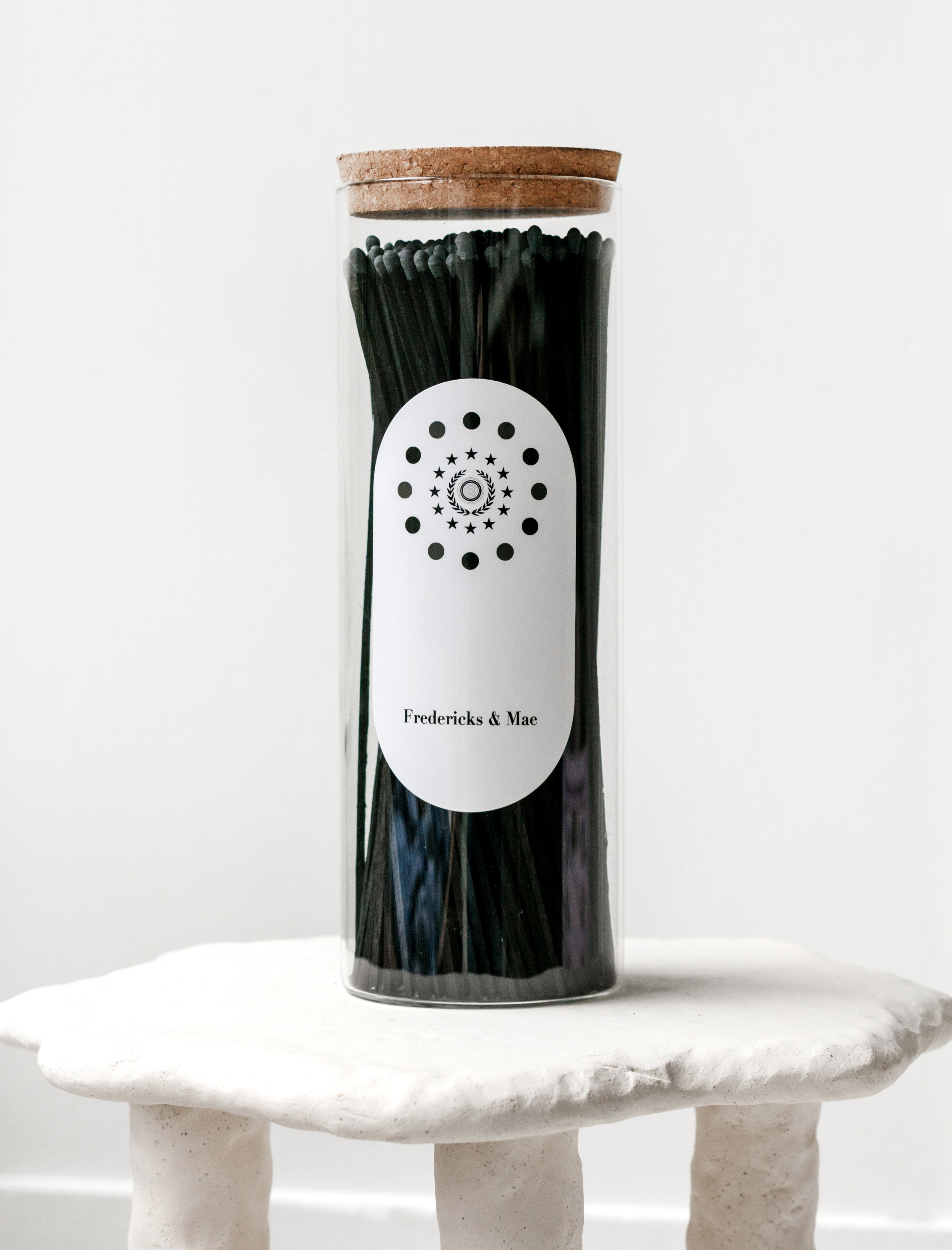 Fredericks and Mae Fireplace Matches Black/Black