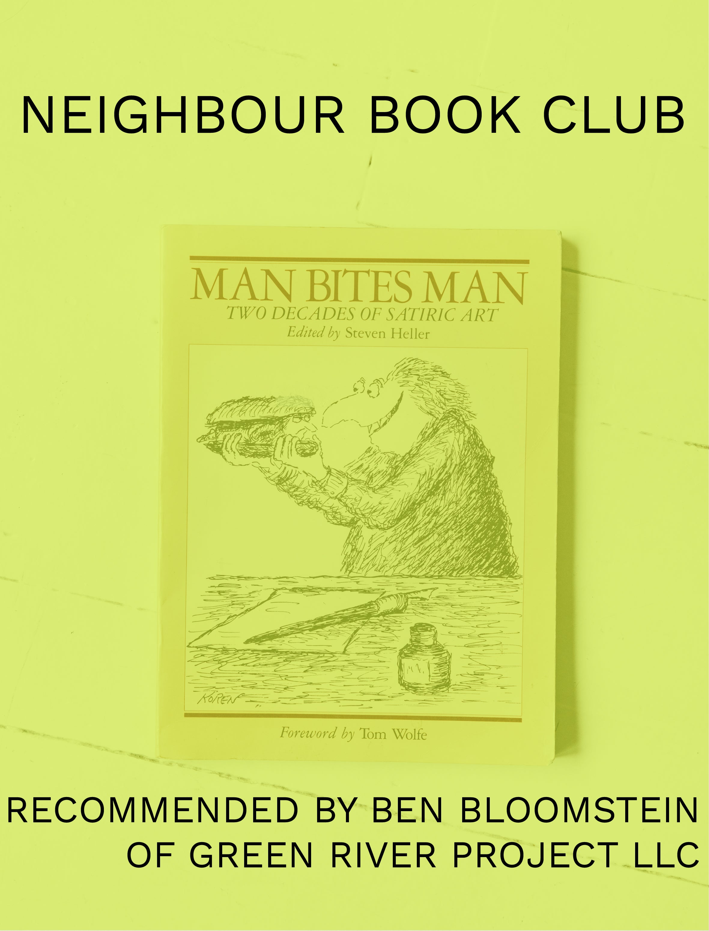 Man Bites Man : Two Decades of Drawings and Cartoons