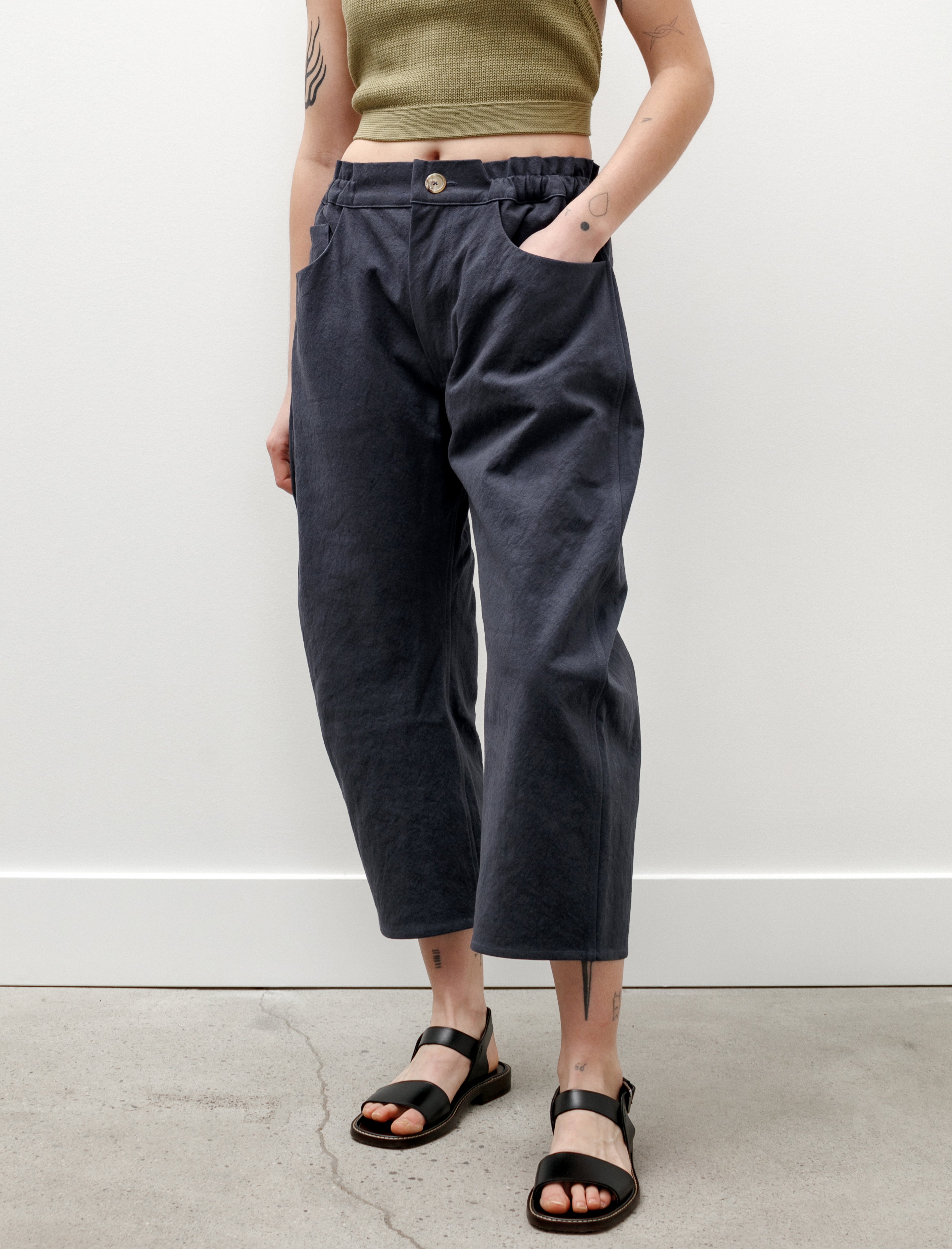 Eleph Circle Pants Navy