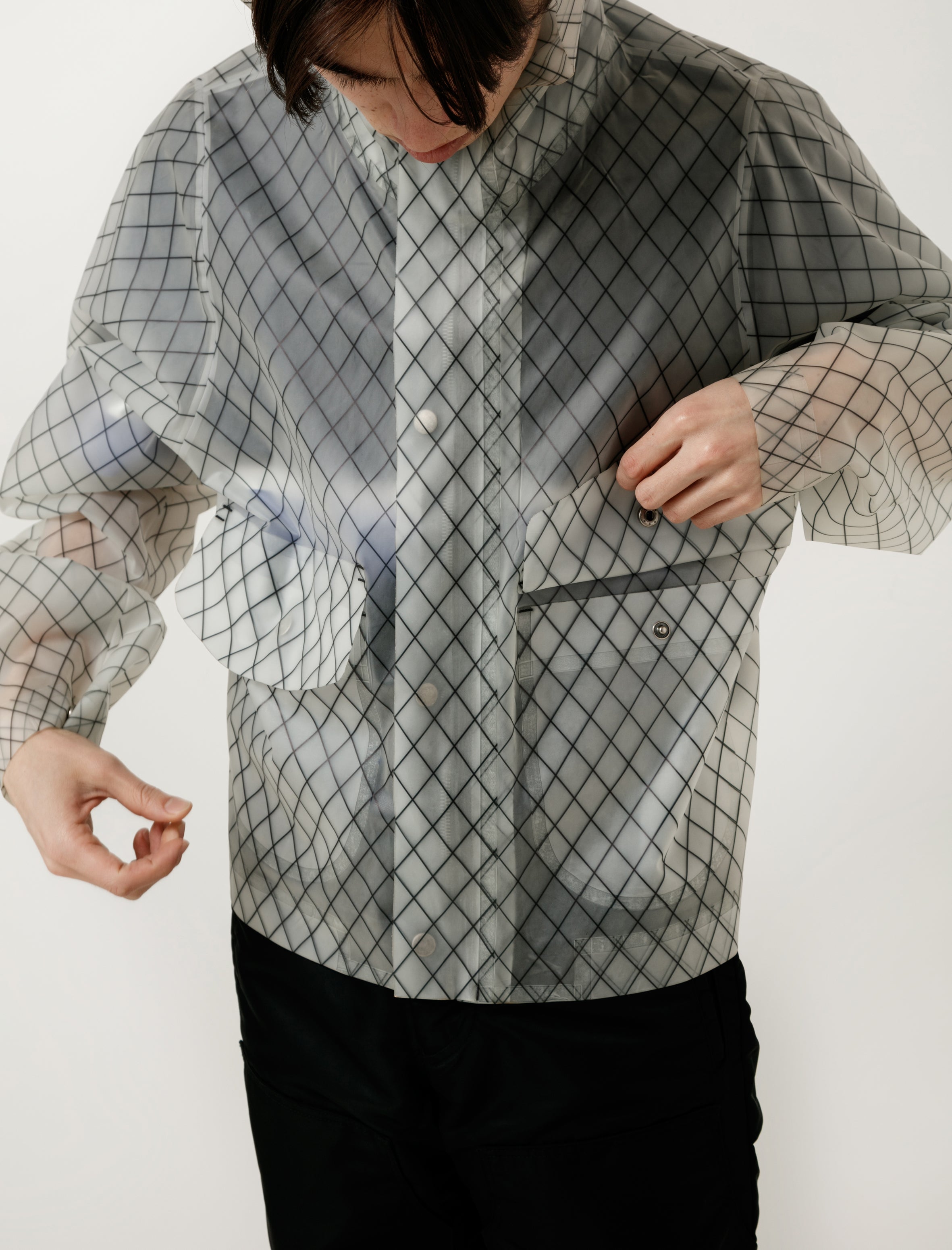 Childs Fishnet Bonded Rain Shell