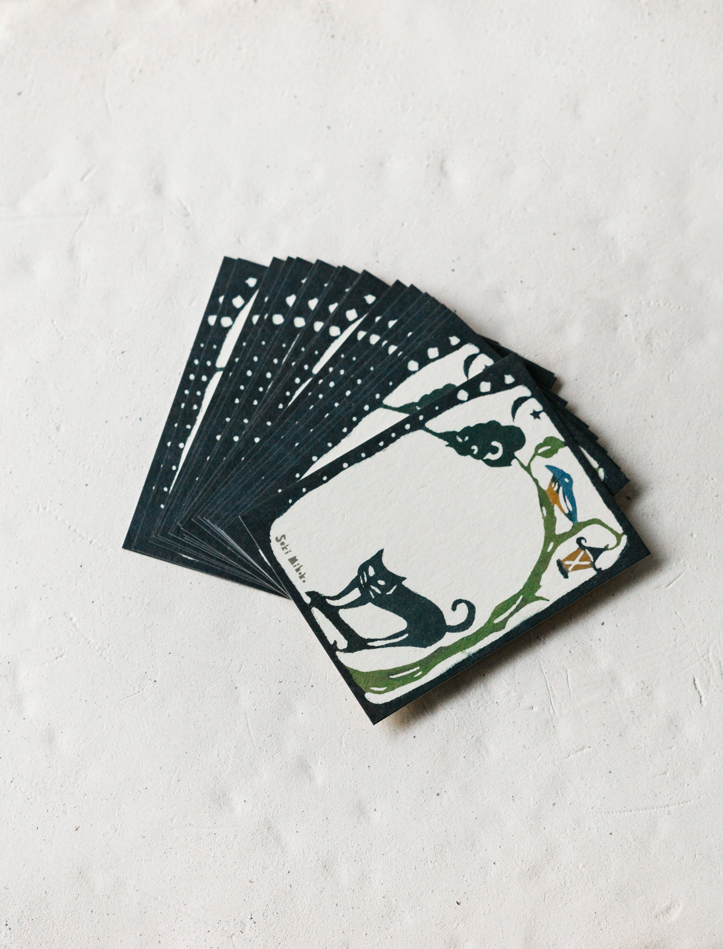 Classiky Message Cards Black Cat