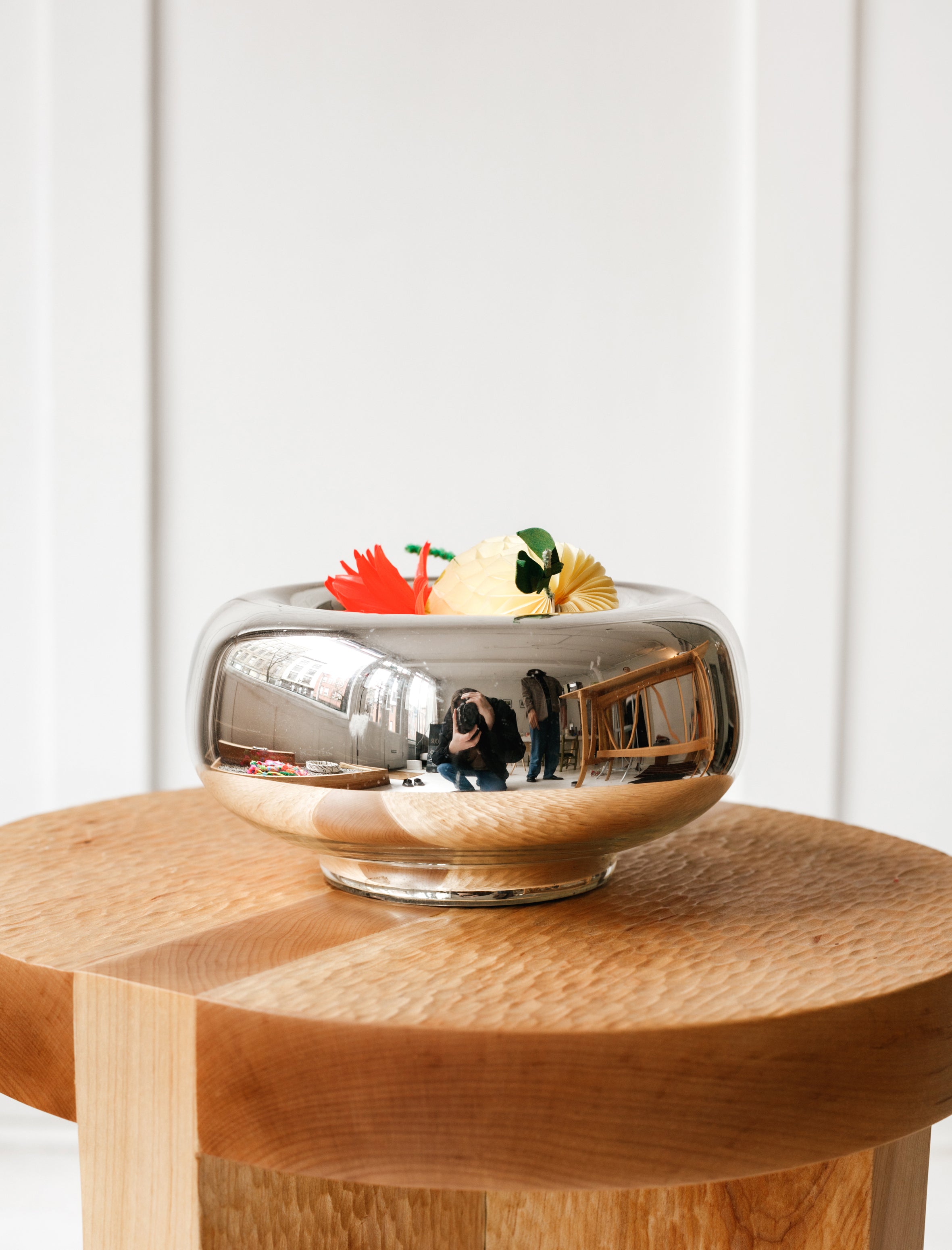 Found by Neighbour Mirrored Glass Bubble Dish