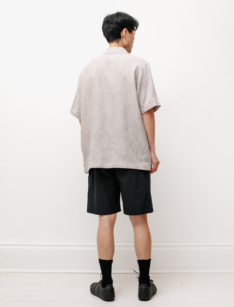 niuhans Organic Cotton Silk Nep Weather S/S Pyjama Shorts Black