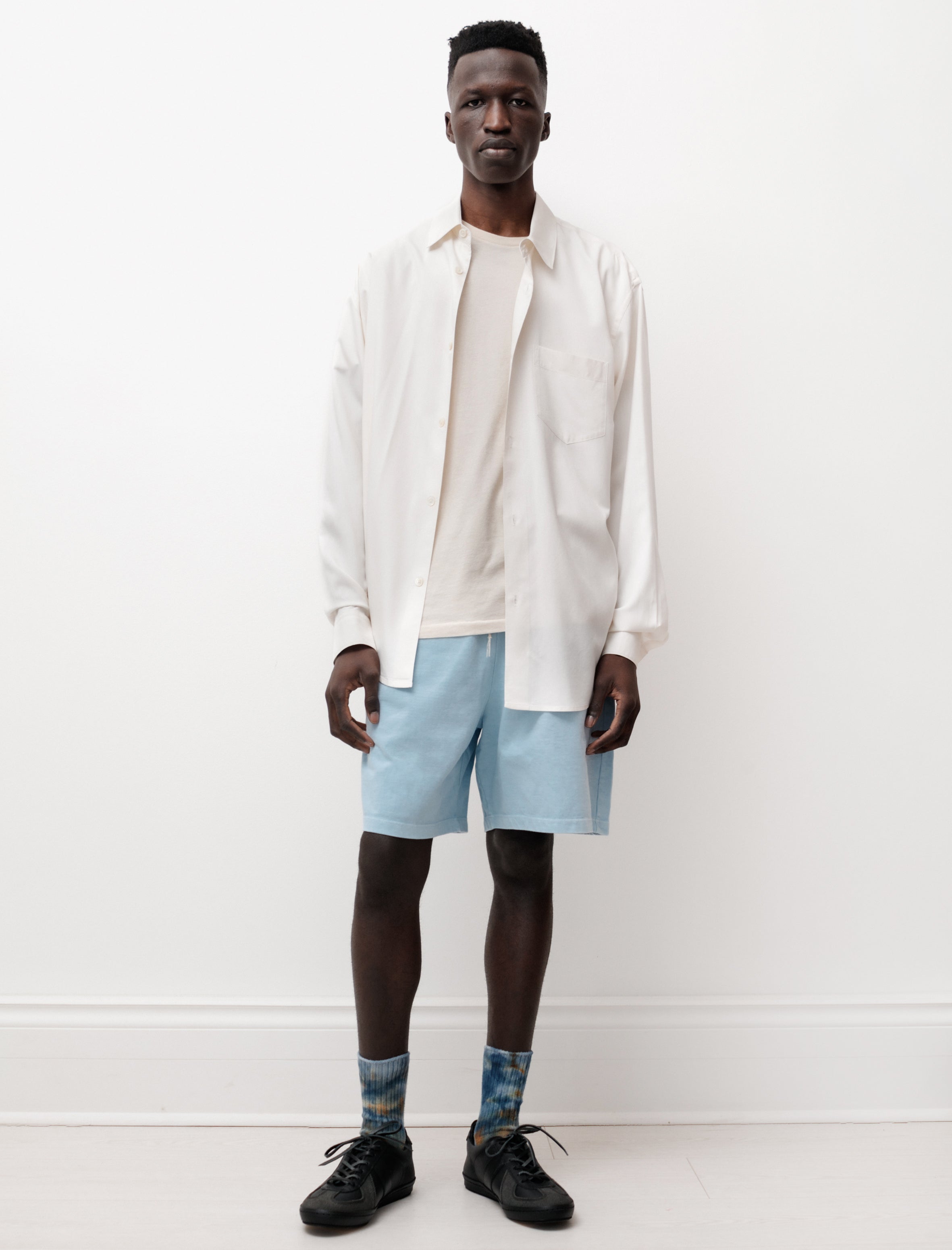 Camiel Fortgens Grandpa Shorts Heavy Jersey Indigo Dye
