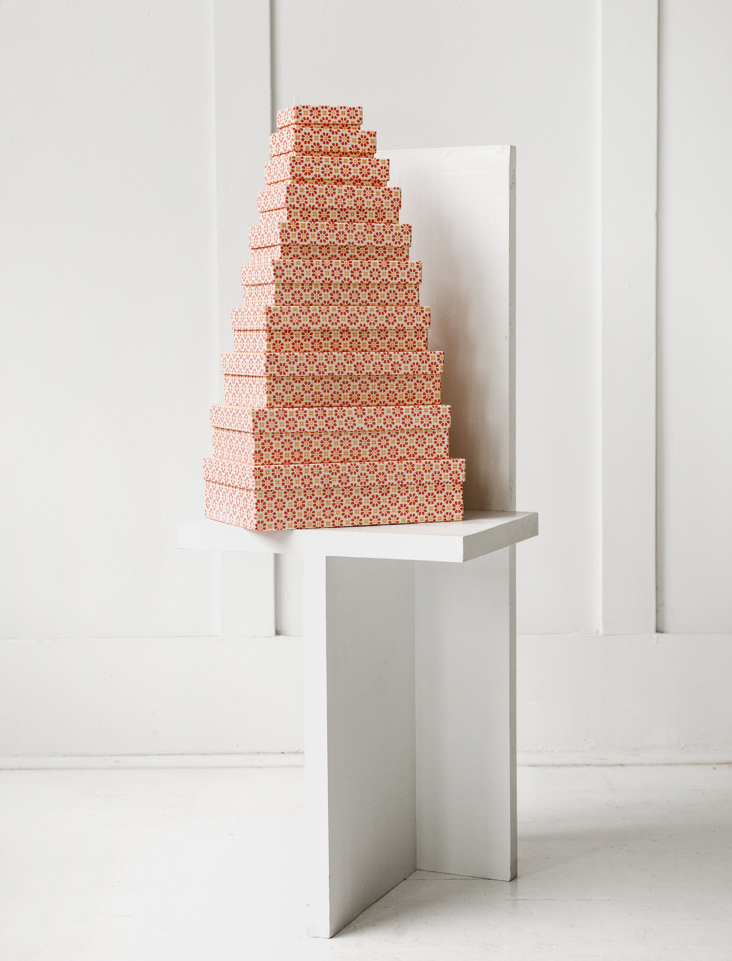 Carta Pura Set of Boxes Carta Varese Pink Flowers