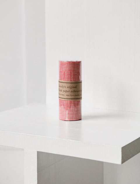 Washi Tape Red Check
