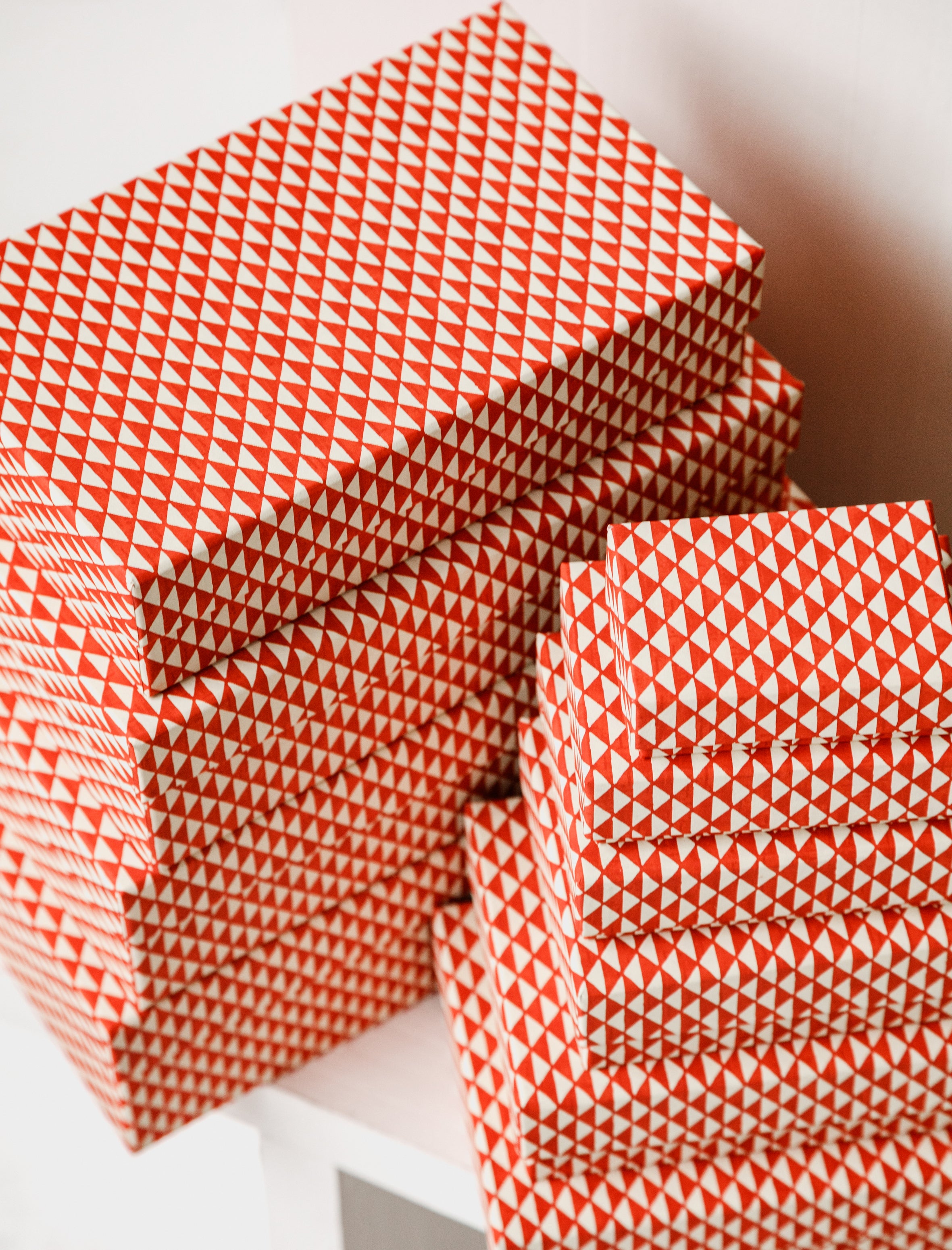 Carta Pura Set of Boxes Chiyogami Gold Check