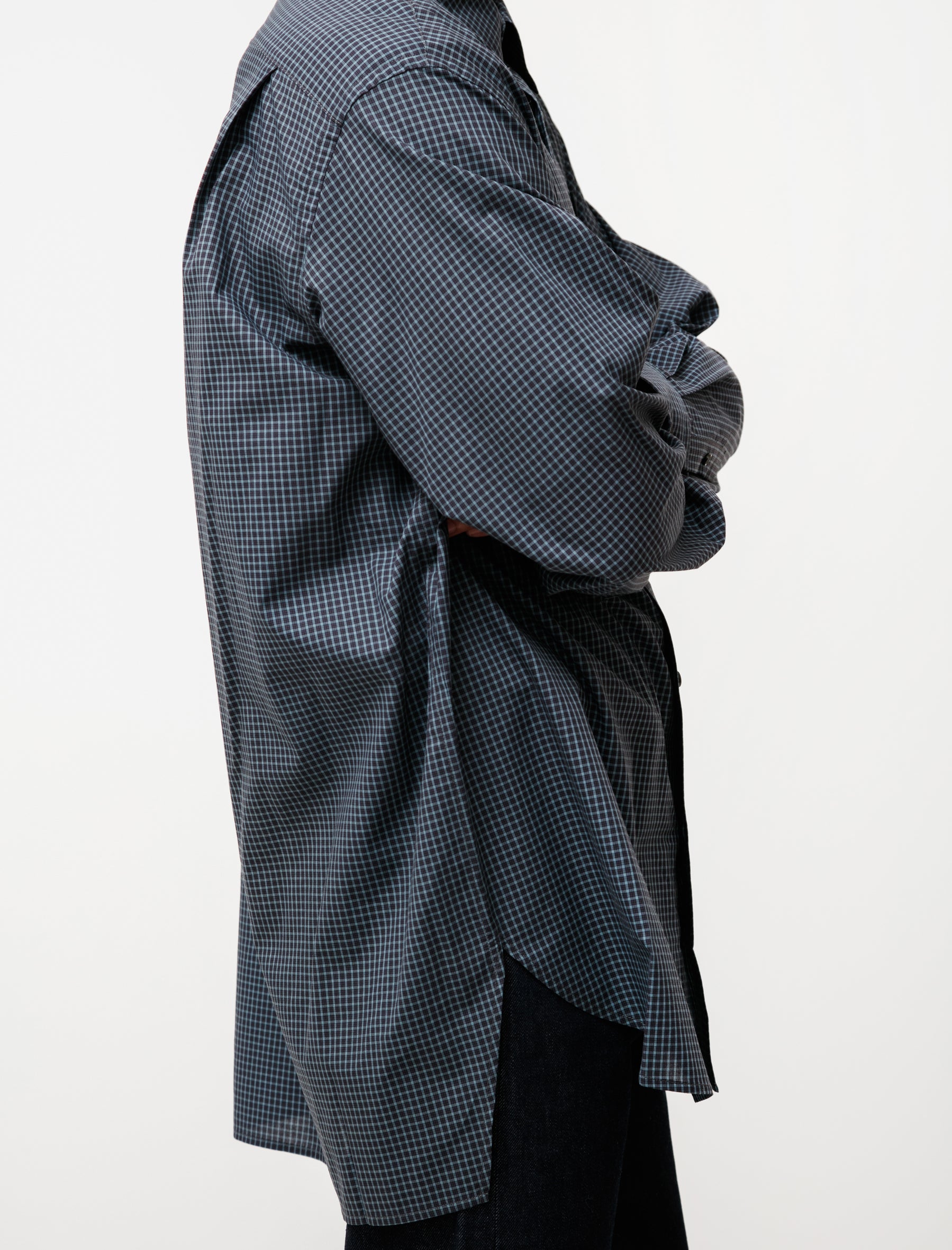 Acne Studios Relaxed Micro Check Shirt Face