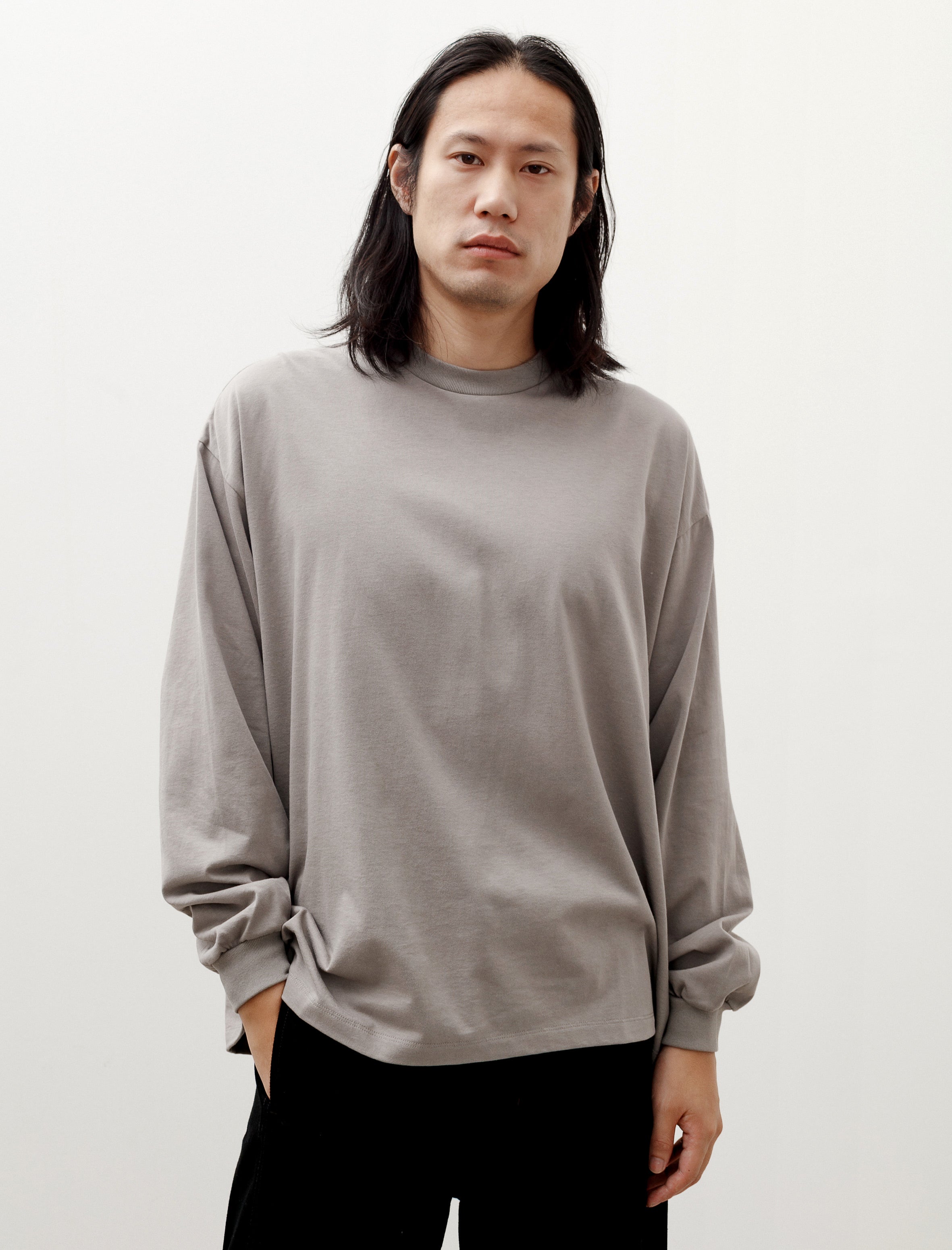 Polyploid Oversize Longsleeve Pullover C Cotton Gray